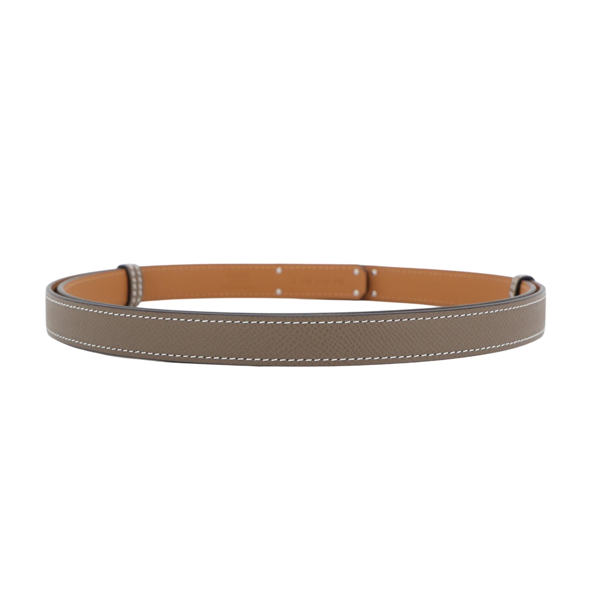 ランク N 新品 HERMÈS エルメス ケリーベルト エトゥープ (18) エプソン シルバー金具 G刻印 (2026) - 3
