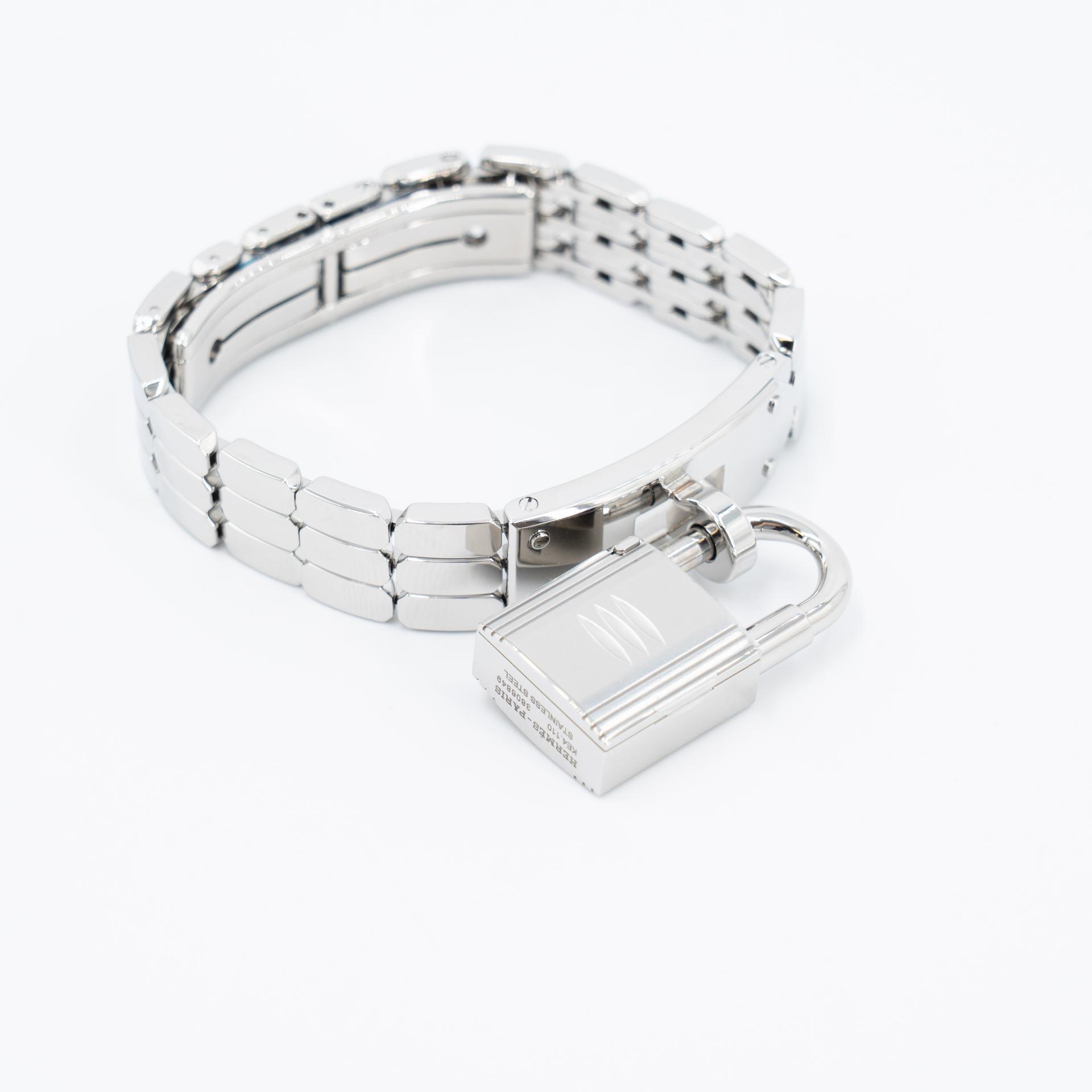 Brand New ( Rank N ) HERMÈS Kelly Watch Mini 16mm Silver Stainless steel - 11