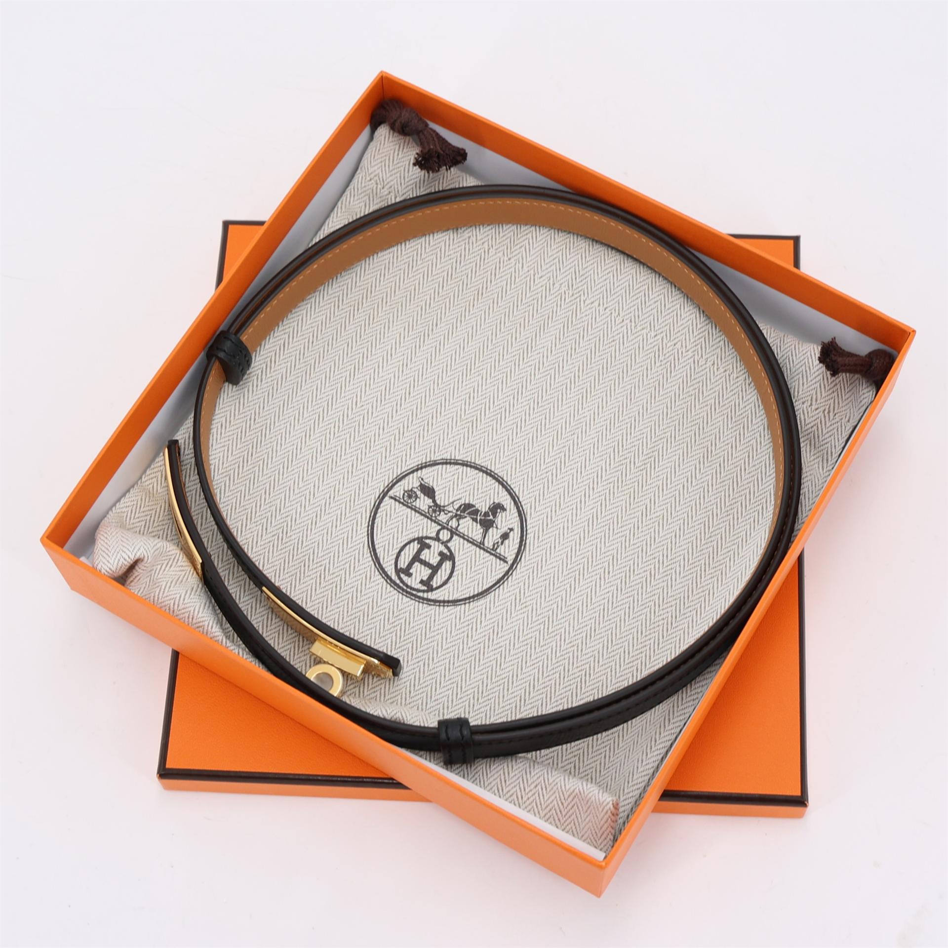 ランク N 新品 HERMÈS エルメス ケリーベルト ブラック (89) エプソン ゴールド金具 K刻印 (2025) - 3