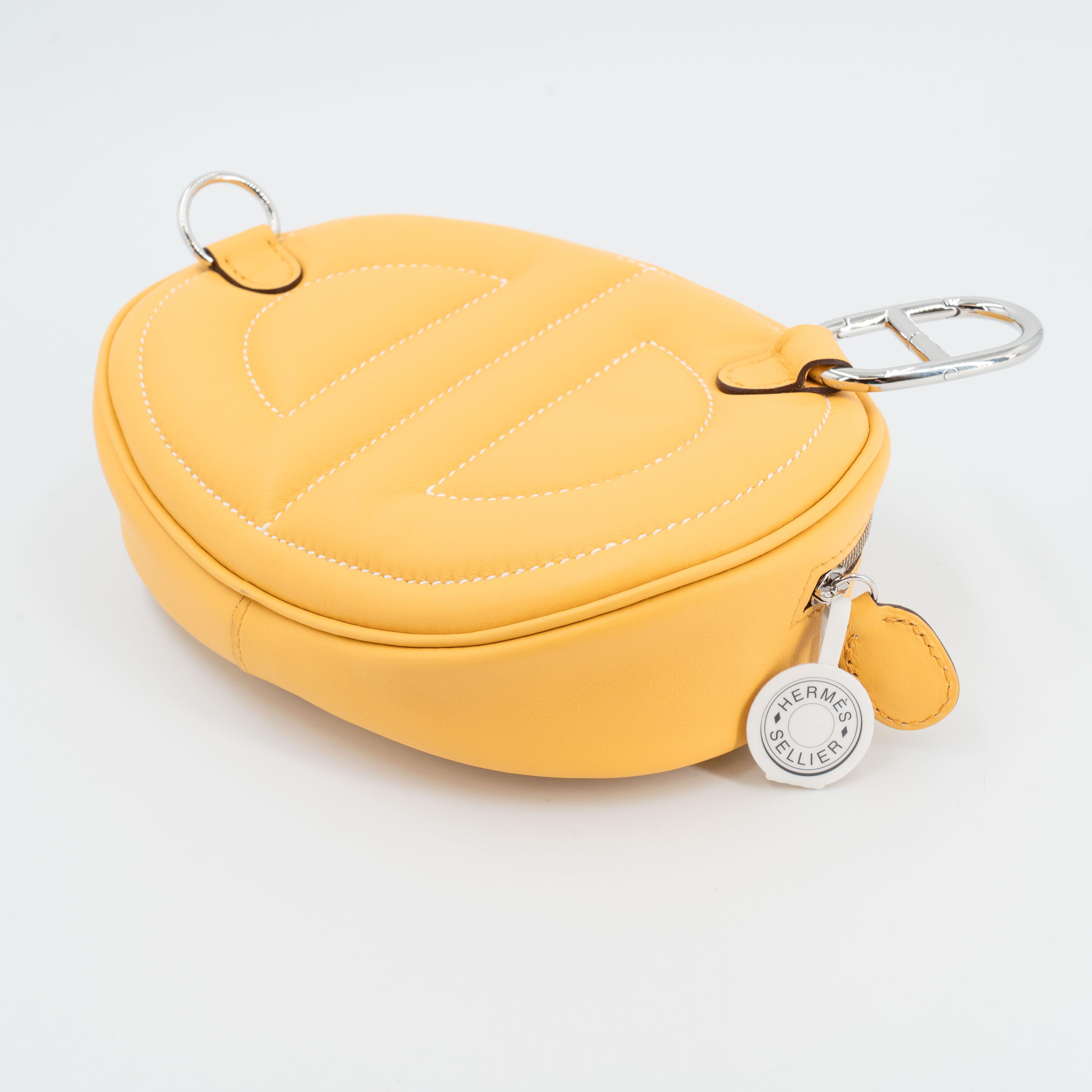 Unused ( Rank NS ) HERMÈS In-The-Loop belt bag Sun (B4) Monsieur Palladium hardware B (2023) - 5