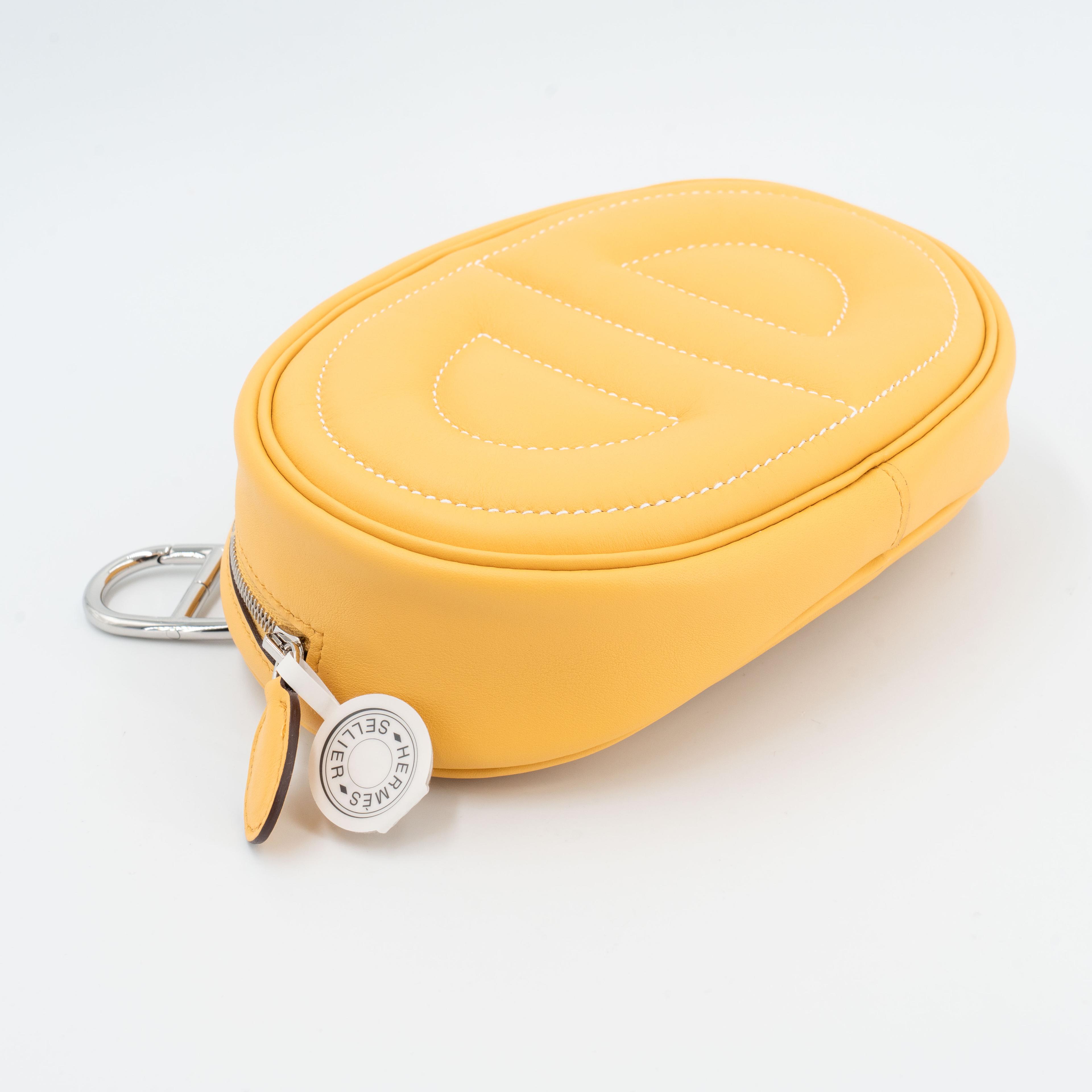 Unused ( Rank NS ) HERMÈS In-The-Loop belt bag Sun (B4) Monsieur Palladium hardware B (2023) - 3