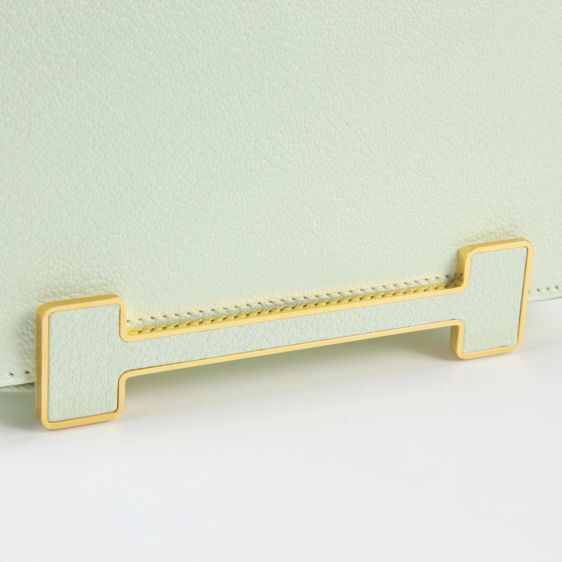 Unused ( Rank NS ) HERMÈS Geta Vert Fizz (0S) Chevre Gold hardware B (2023) - 8