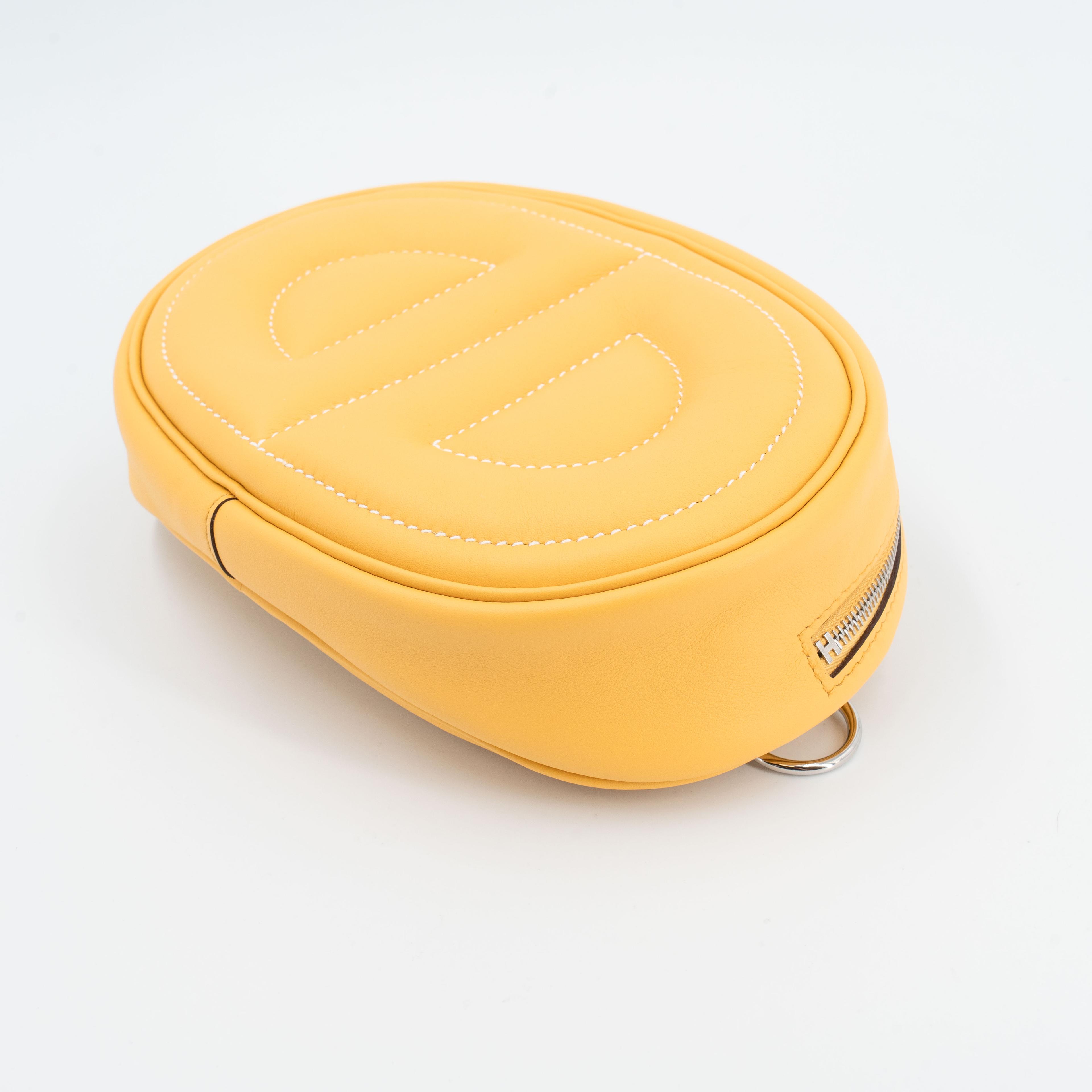 Unused ( Rank NS ) HERMÈS In-The-Loop belt bag Sun (B4) Monsieur Palladium hardware B (2023) - 4