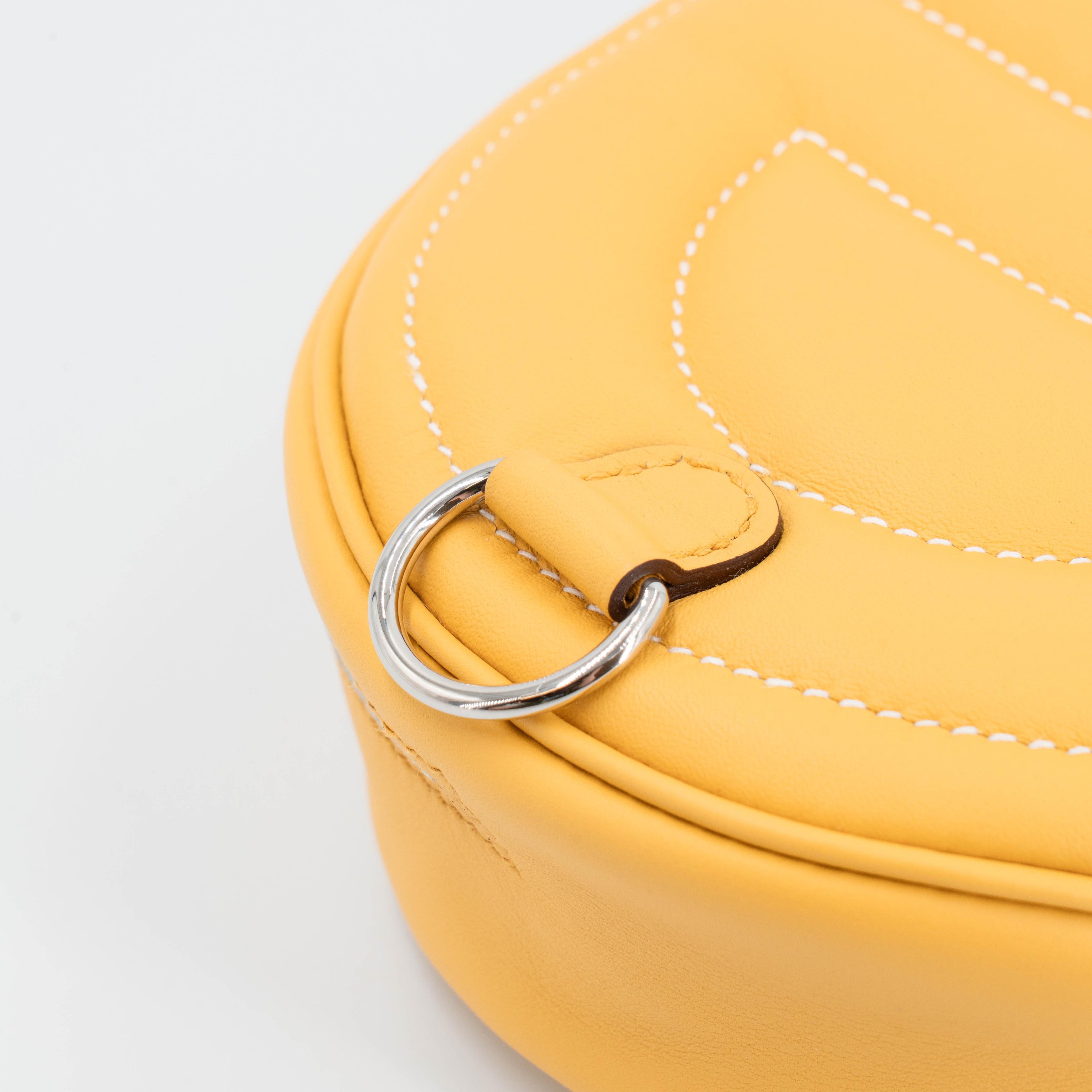 Unused ( Rank NS ) HERMÈS In-The-Loop belt bag Sun (B4) Monsieur Palladium hardware B (2023) - 7