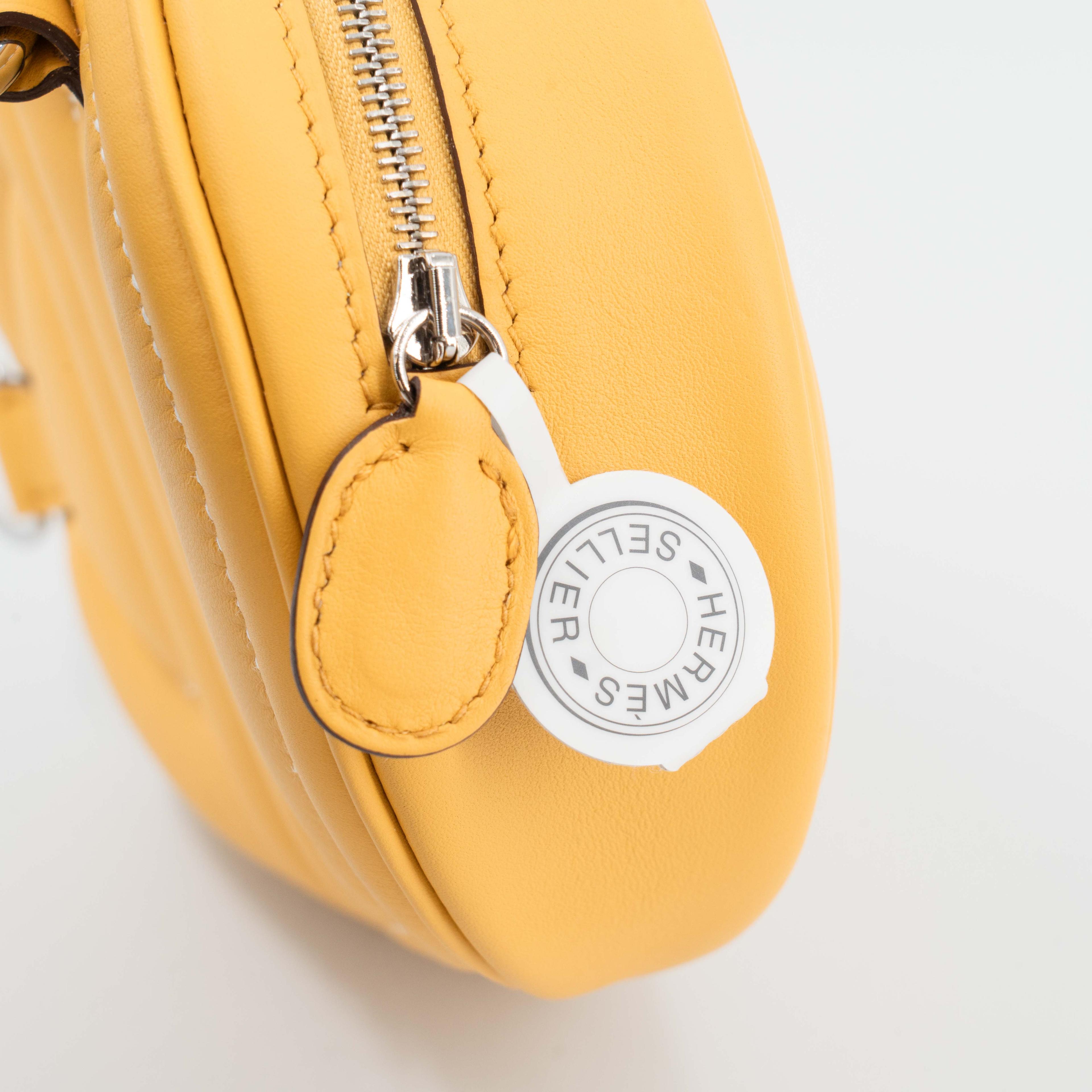 Unused ( Rank NS ) HERMÈS In-The-Loop belt bag Sun (B4) Monsieur Palladium hardware B (2023) - 9
