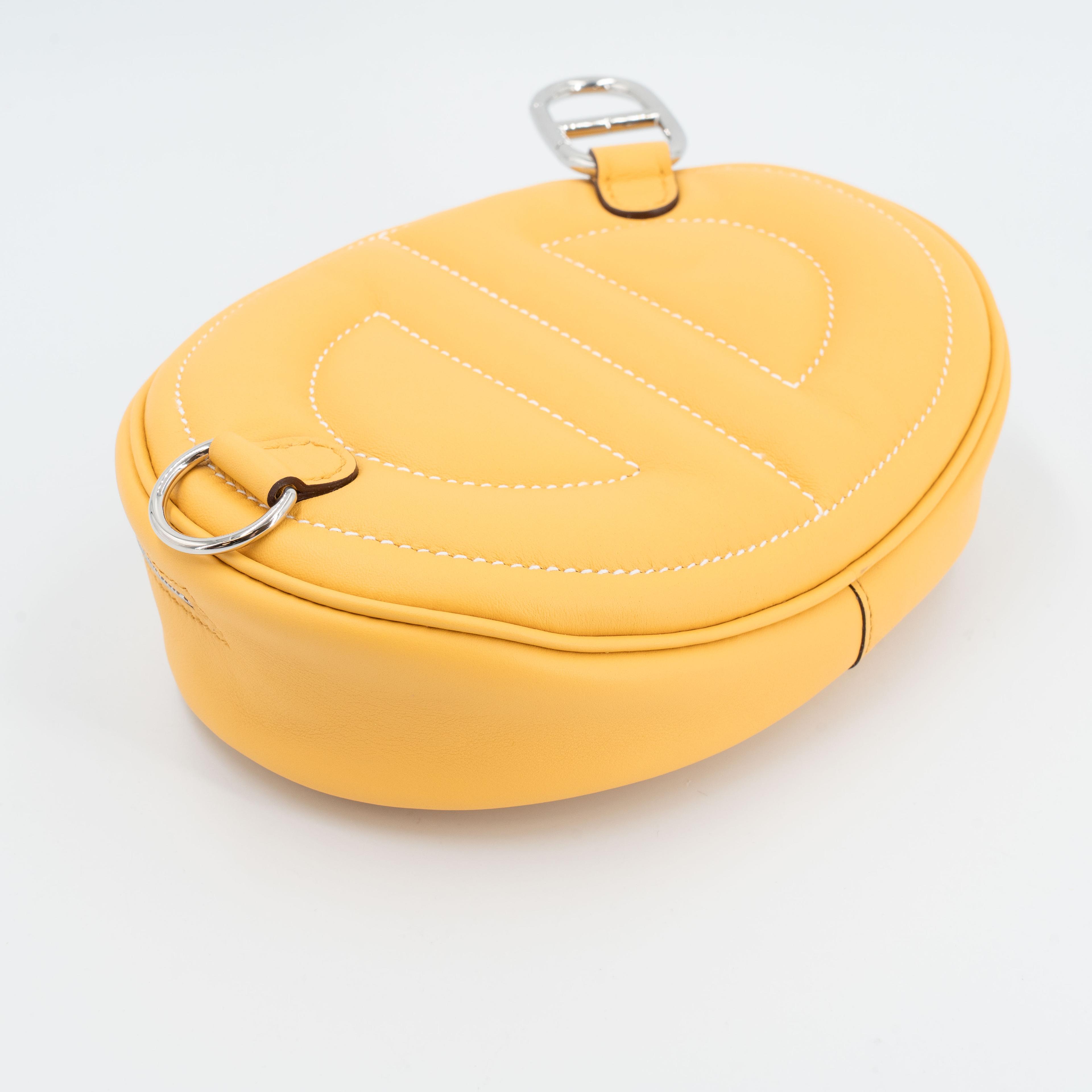 Unused ( Rank NS ) HERMÈS In-The-Loop belt bag Sun (B4) Monsieur Palladium hardware B (2023) - 6