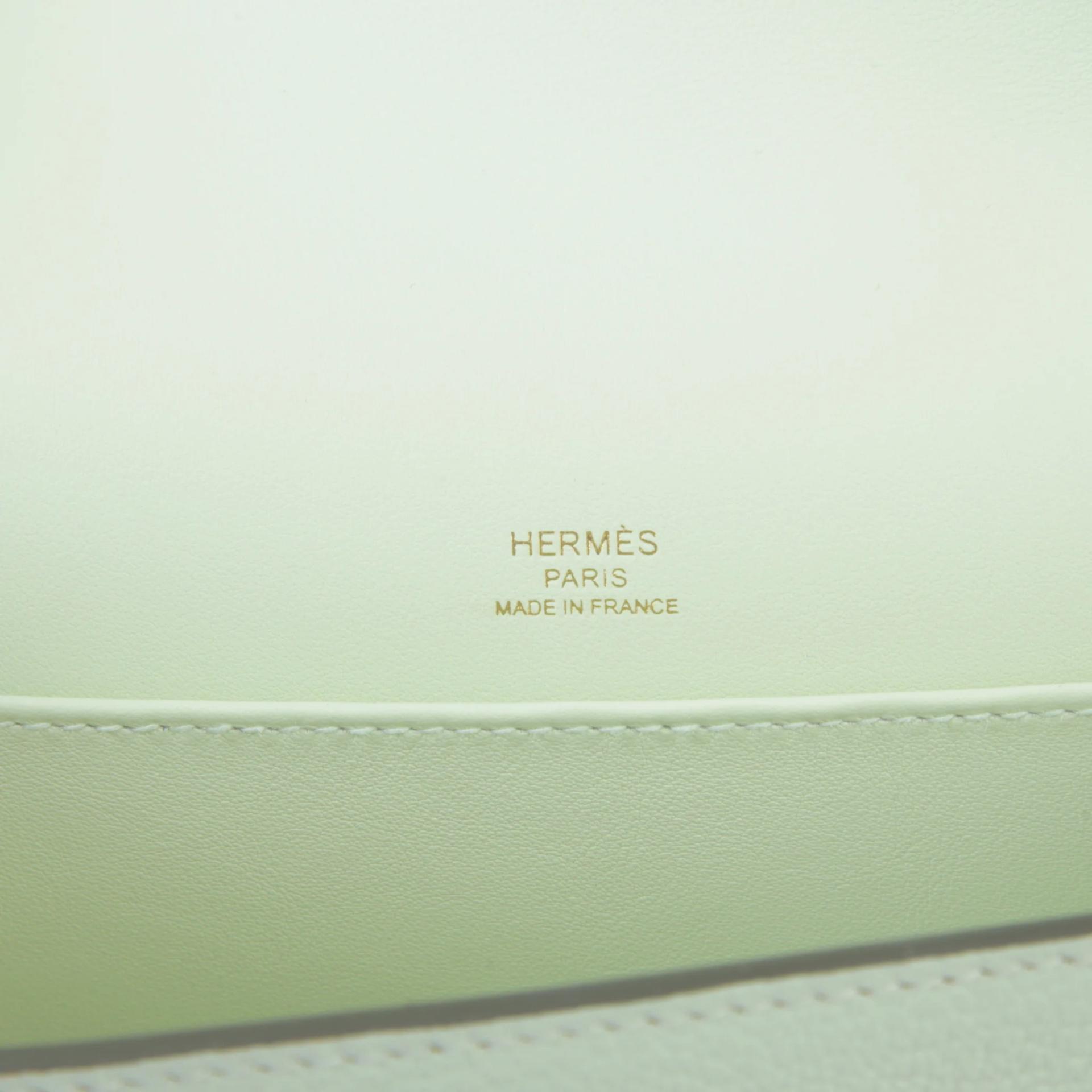 Unused ( Rank NS ) HERMÈS Geta Vert Fizz (0S) Chevre Gold hardware B (2023) - 9