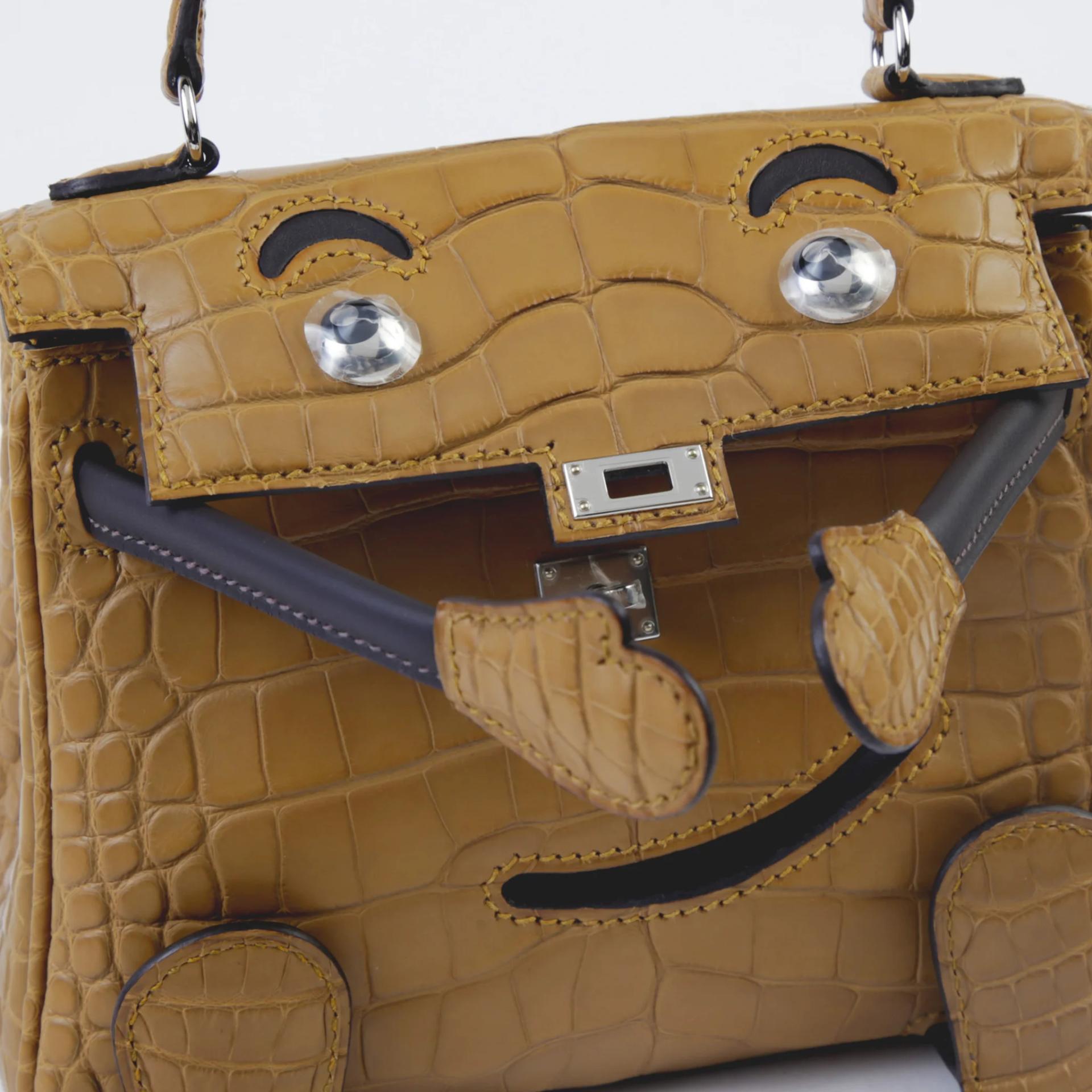 全新 HERMÈS 愛馬仕 Kelly Doll 2H 大地色 Kraft □ 短吻鱷 霧面 銀扣 K刻 2025年 - 6