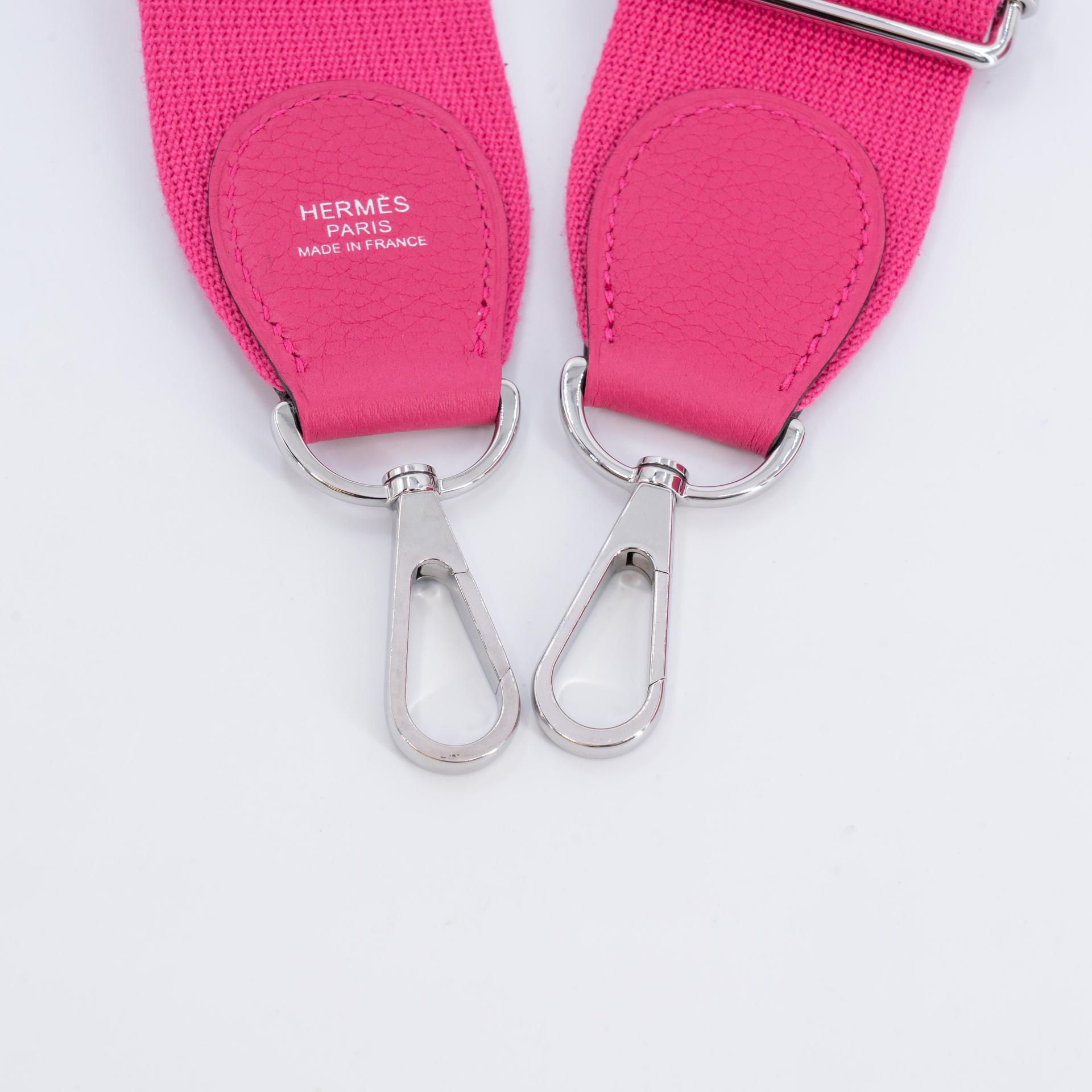 Excellent ( Rank SA ) HERMÈS Evelyne 29 Rose Shocking (5R) Clemence Palladium hardware U (2022) - 17