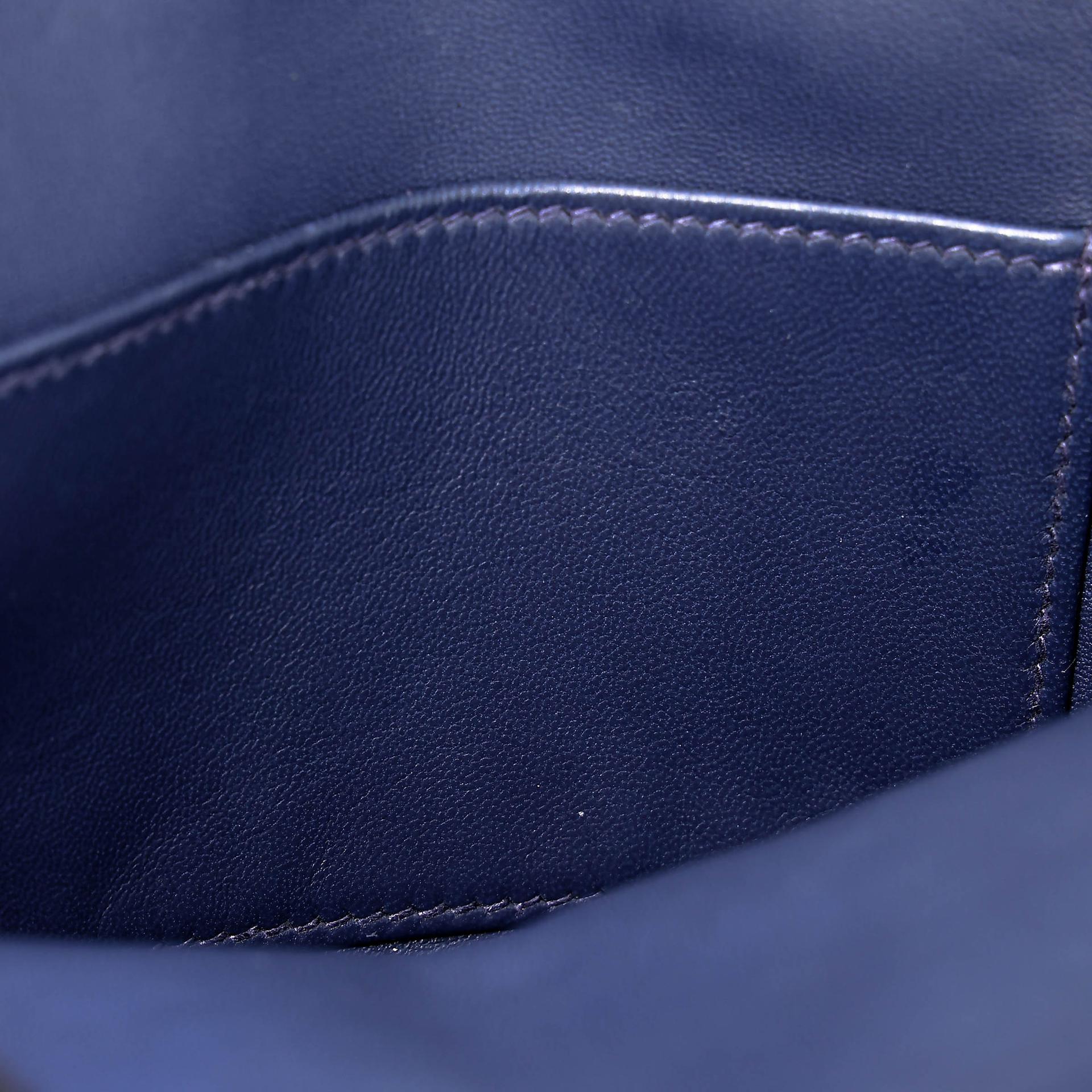 中古AB HERMÈS 愛馬仕 Mini Bolide 1923 7U 深海藍 Navy Chevre Mysore山羊皮 銀扣 B刻 2023年 - 20
