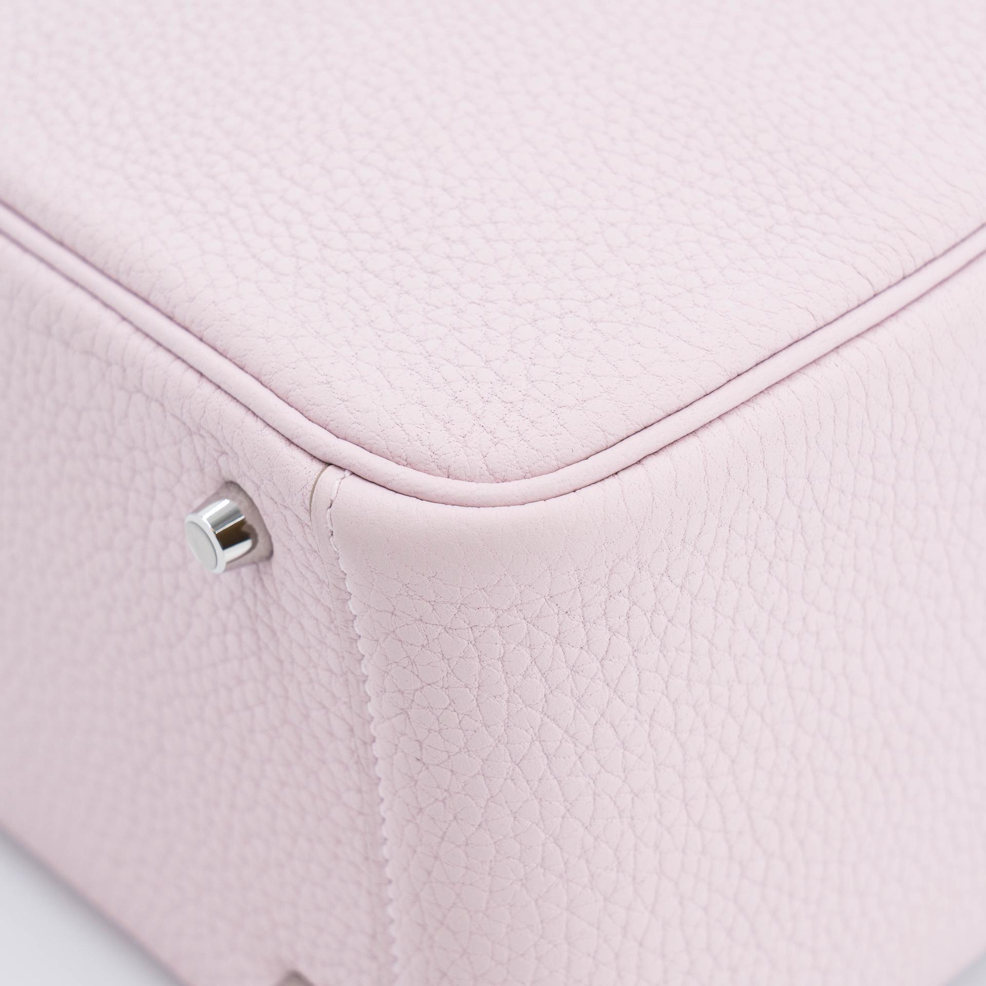 ランク SA HERMÈS エルメス ミニリンディ ヴェルソ モーヴペール (09) グリスパル (M4) トリヨン シルバー金具 W刻印 (2024) - 9