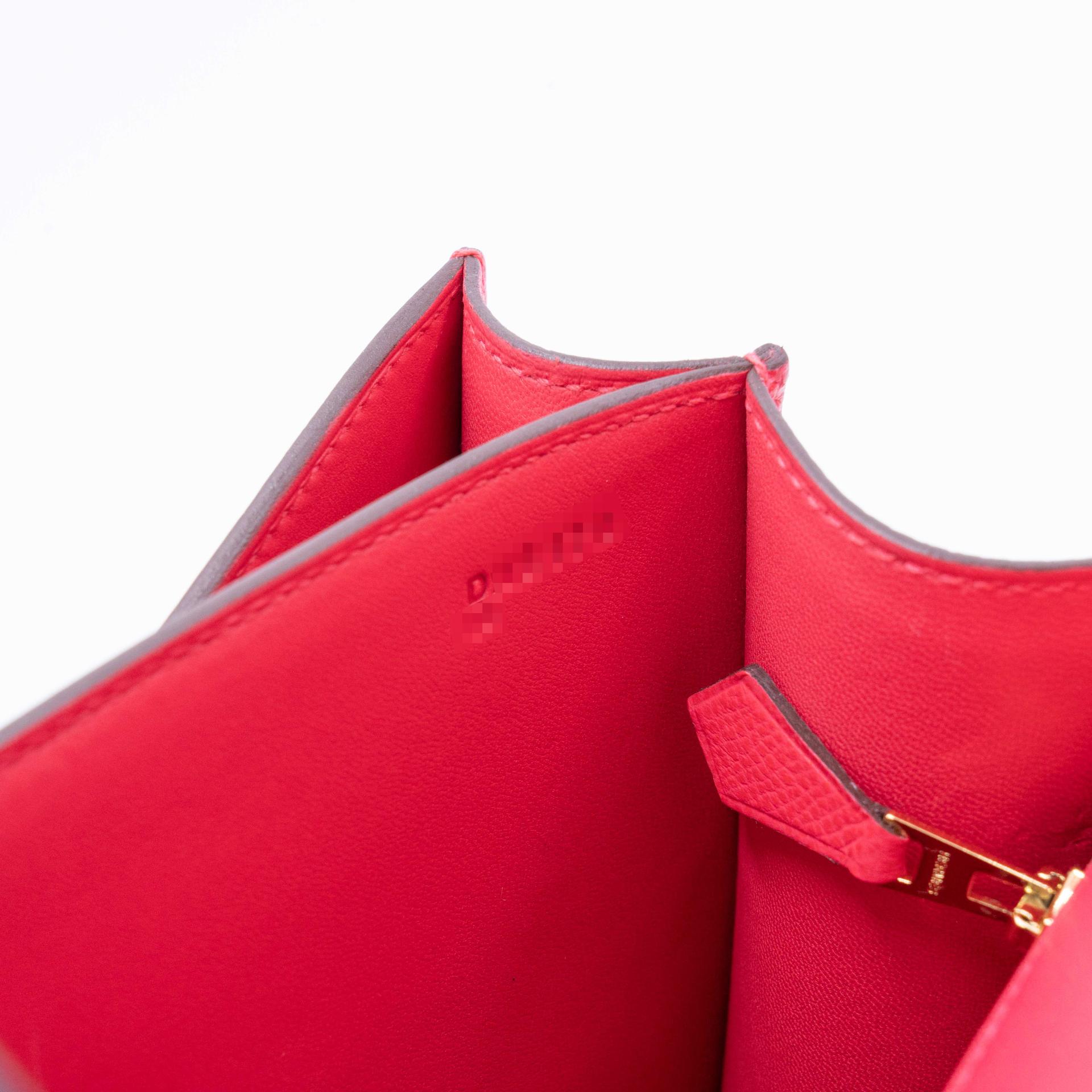 Very Good ( Rank A) HERMÈS Constance 24 Rose Extreme (I6) Epsom Gold hardware D (2019) - 20