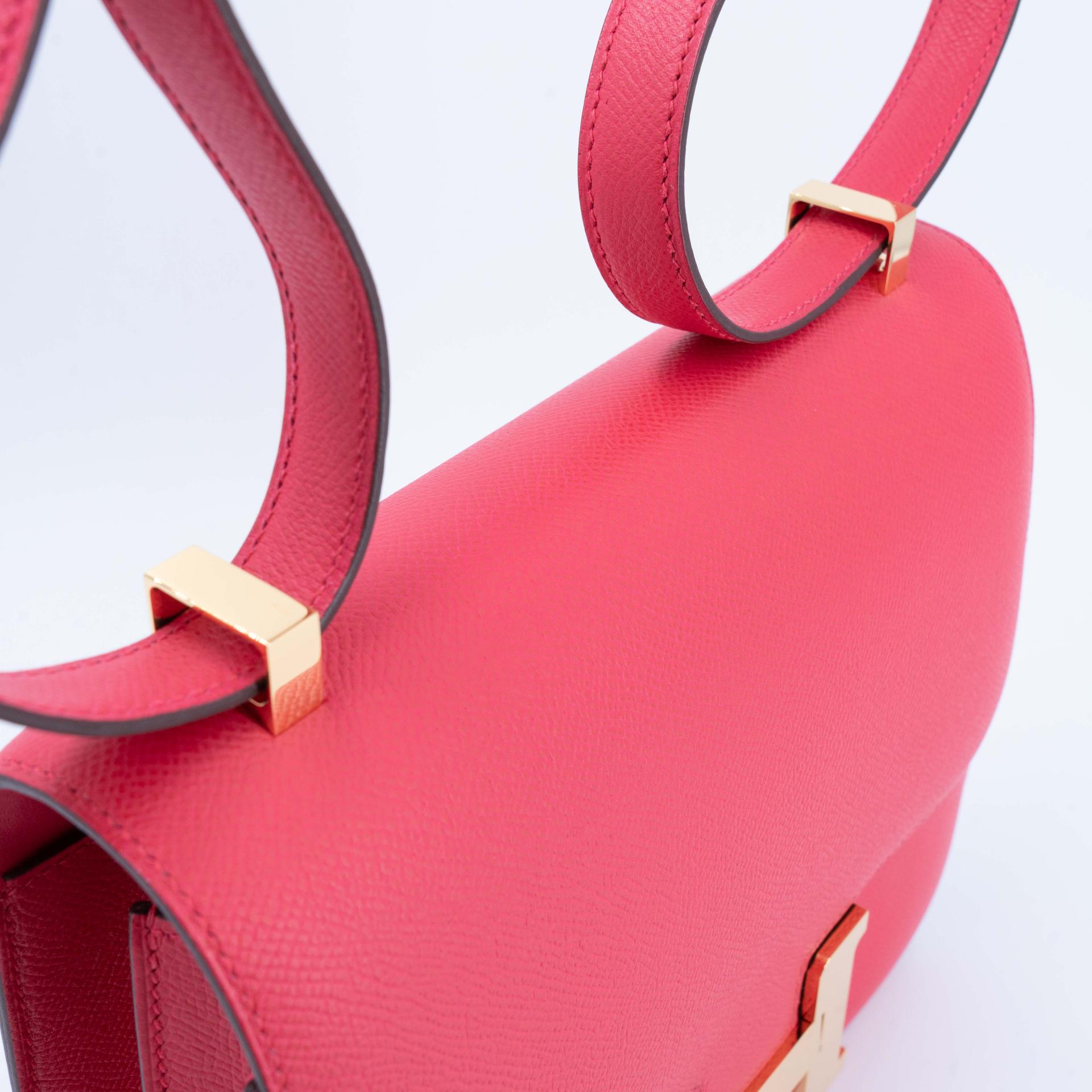 Very Good ( Rank A) HERMÈS Constance 24 Rose Extreme (I6) Epsom Gold hardware D (2019) - 8