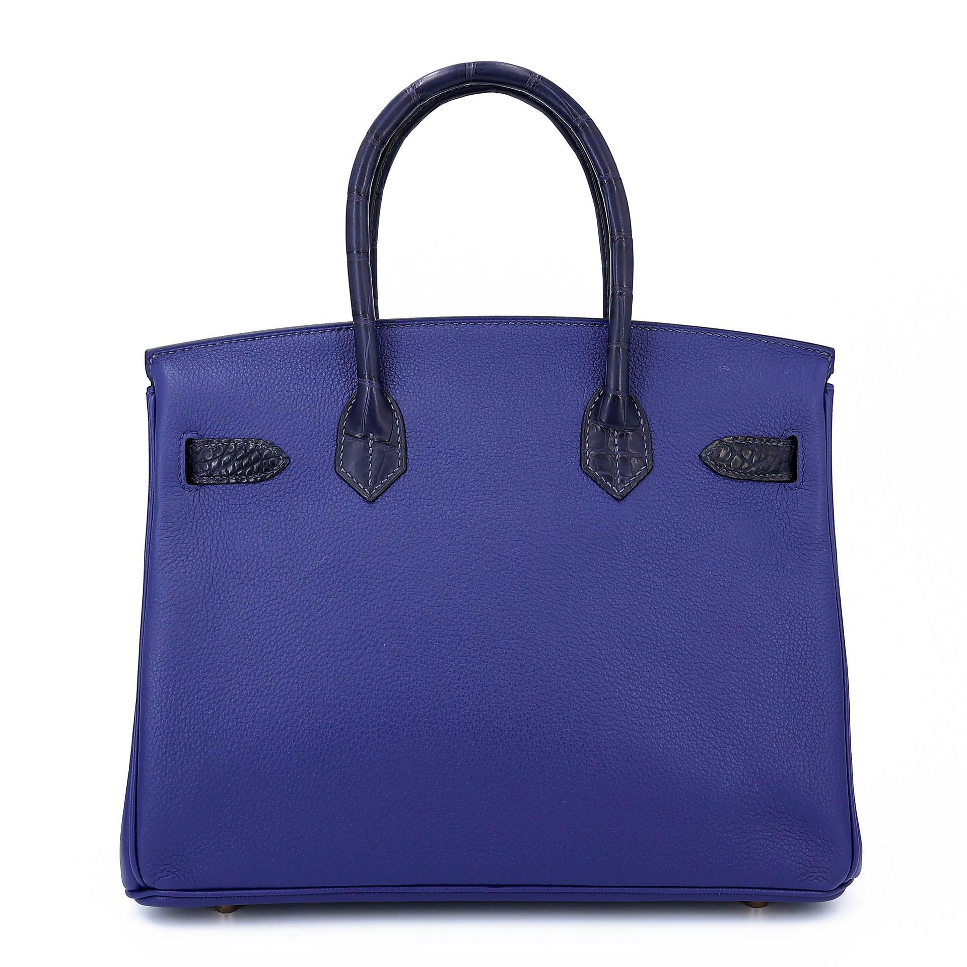 Birkin 30 Touch Bleu Saphir (73) Blue Marine (78)