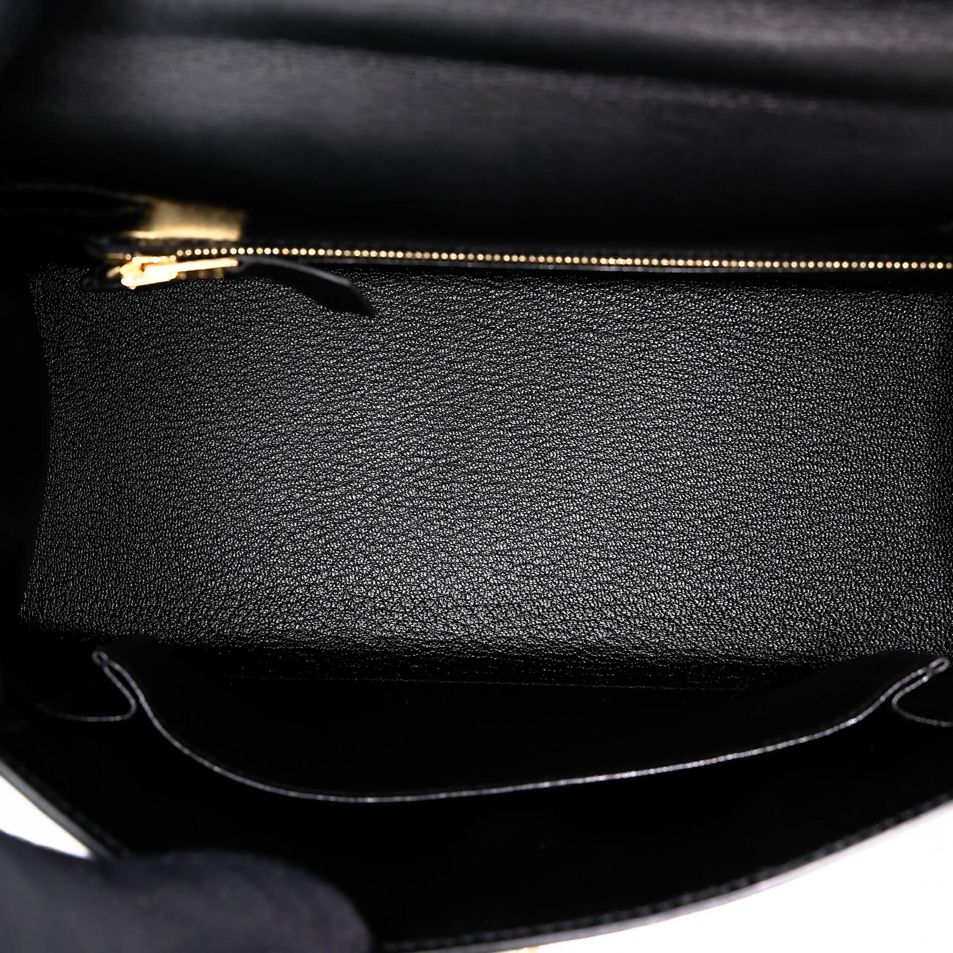 ランク NS 未使用品 HERMÈS エルメス ケリー25 セリエ ブラック (89) タデラクト ゴールド金具 D刻印 (2019) - 22