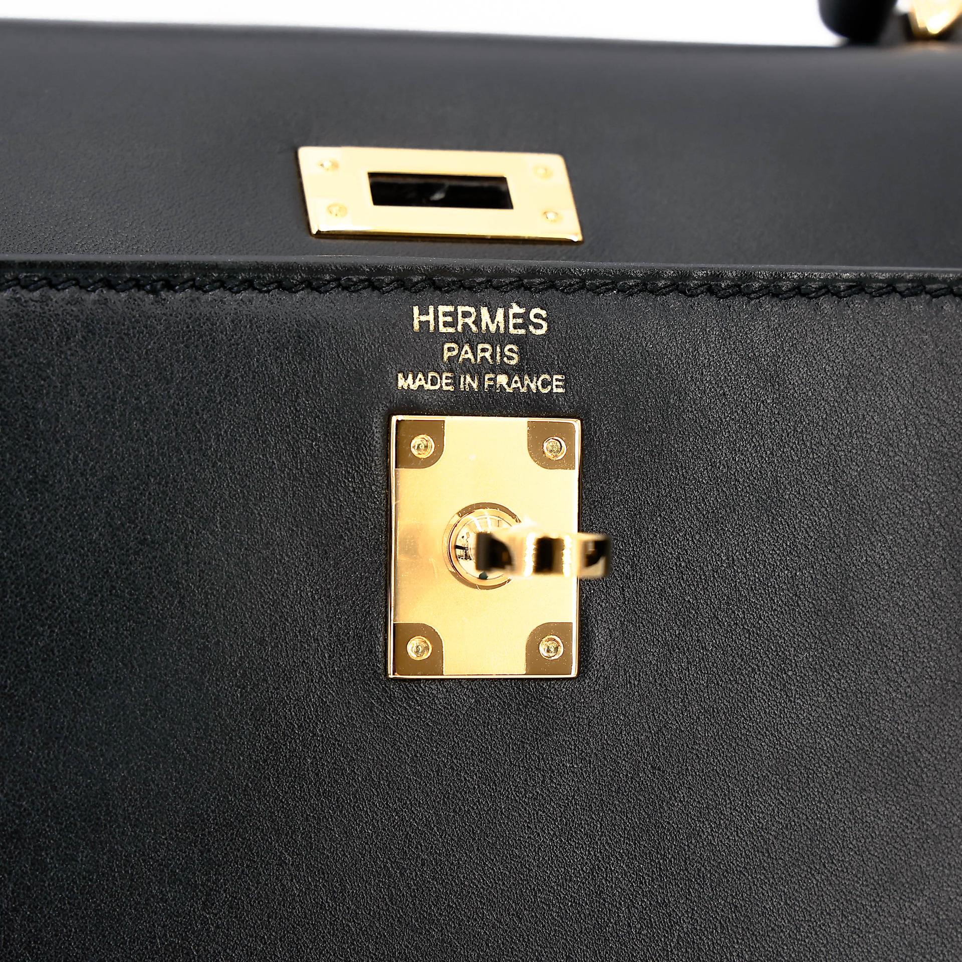 ランク NS 未使用品 HERMÈS エルメス ケリー25 セリエ ブラック (89) タデラクト ゴールド金具 D刻印 (2019) - 18