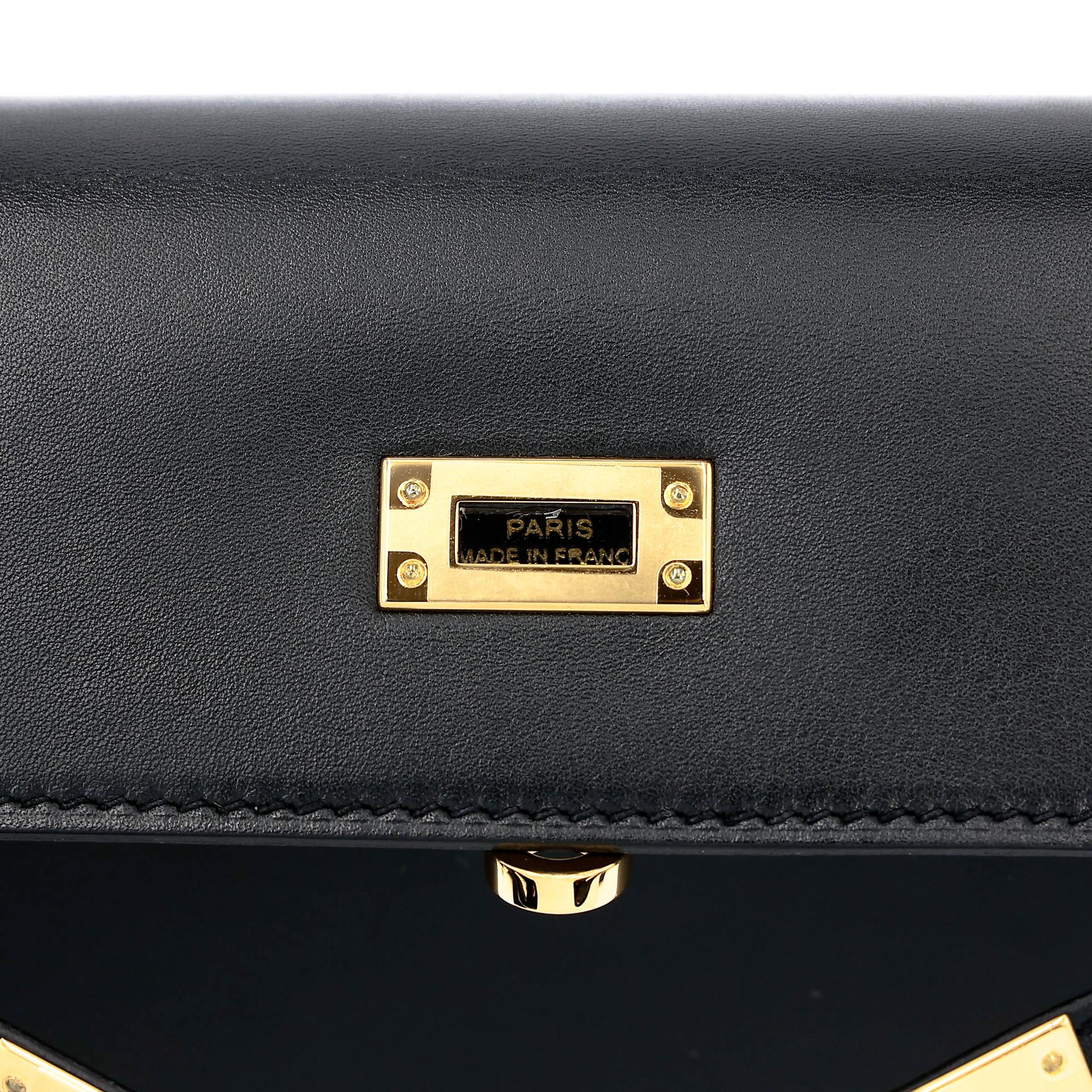 ランク NS 未使用品 HERMÈS エルメス ケリー25 セリエ ブラック (89) タデラクト ゴールド金具 D刻印 (2019) - 13