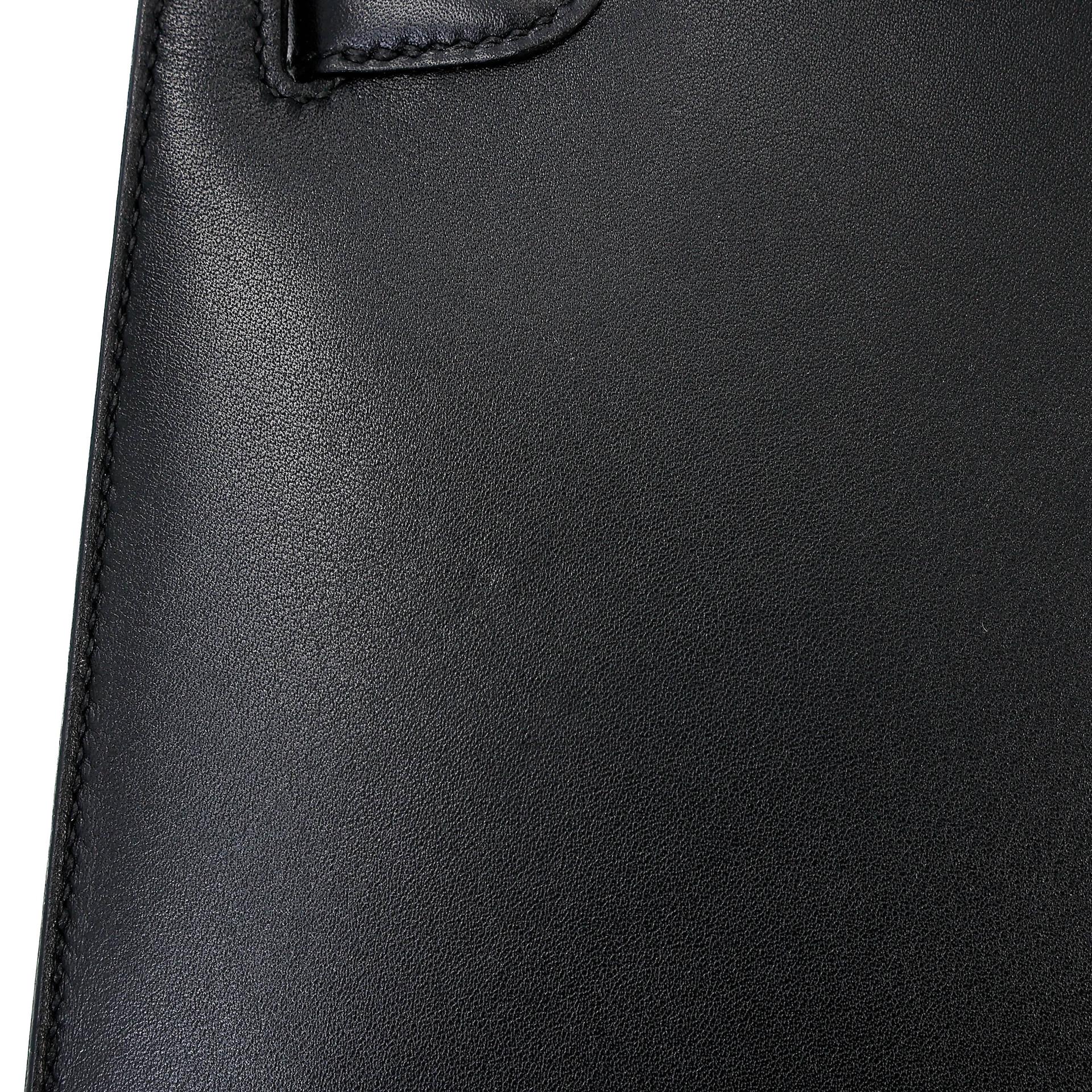 ランク NS 未使用品 HERMÈS エルメス ケリー25 セリエ ブラック (89) タデラクト ゴールド金具 D刻印 (2019) - 9