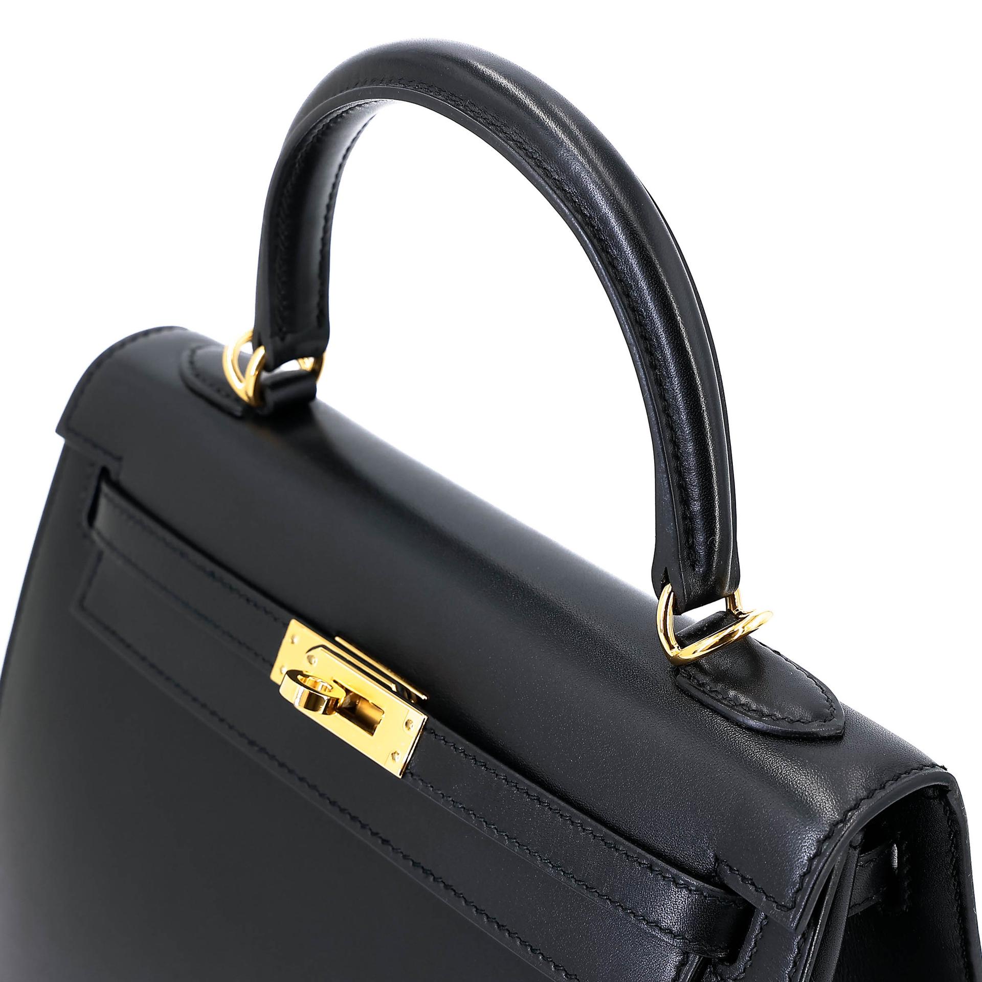 ランク NS 未使用品 HERMÈS エルメス ケリー25 セリエ ブラック (89) タデラクト ゴールド金具 D刻印 (2019) - 3