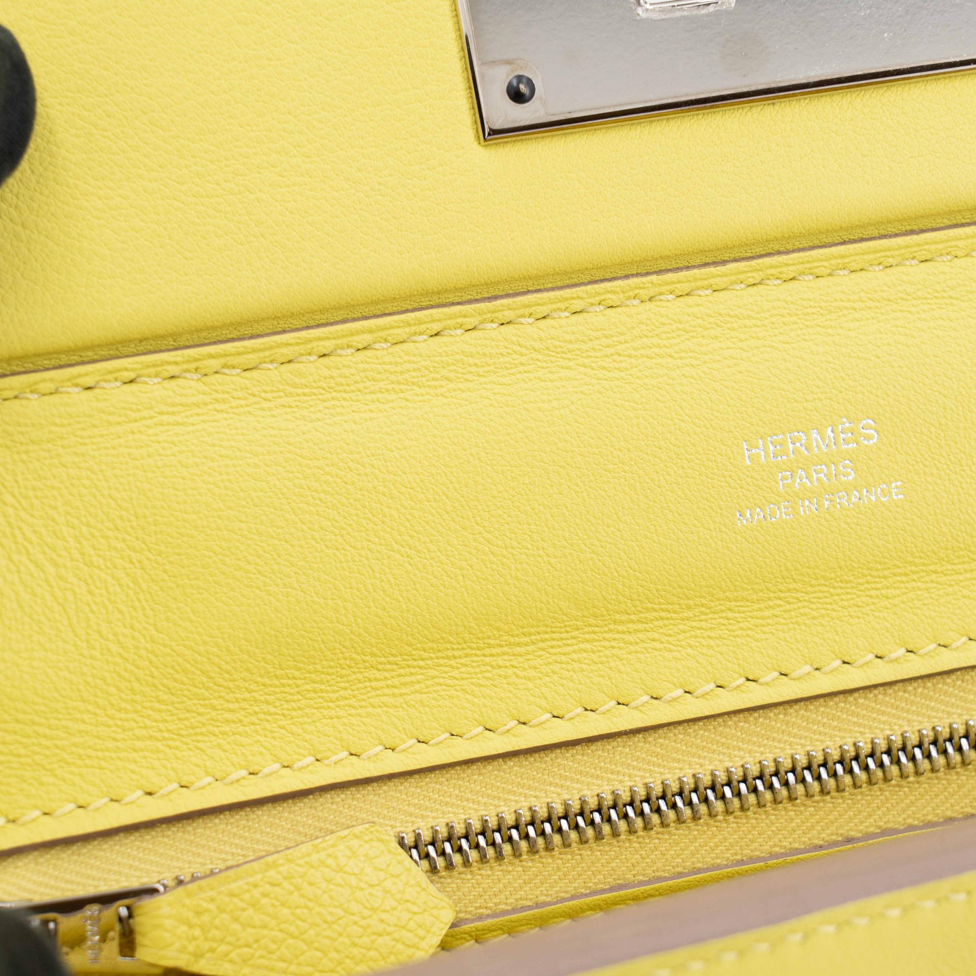 ランク SA HERMÈS エルメス ヴァンキャトルミニ ライム (9R) エバーカラー シルバー金具 B刻印 (2023) - 19