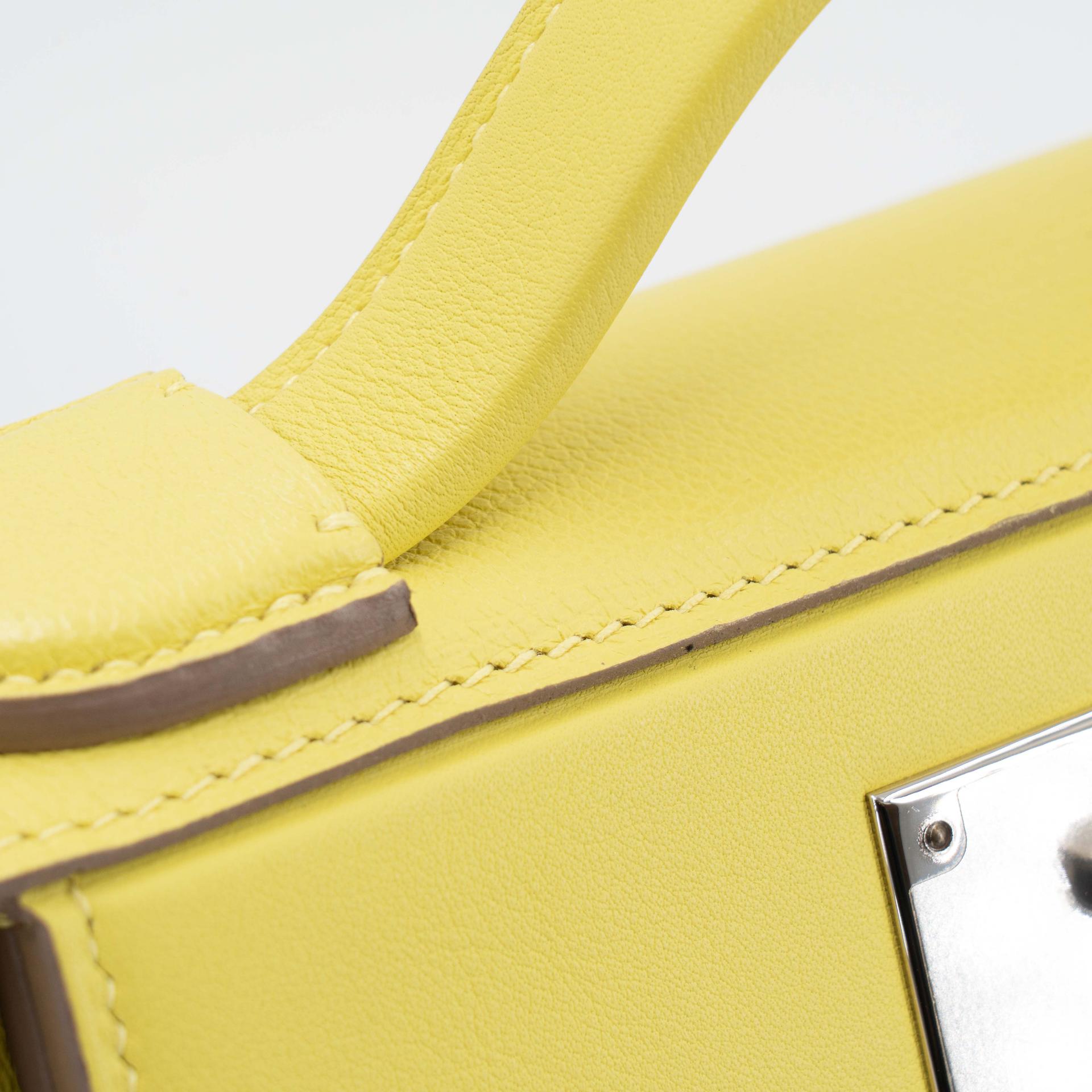 ランク SA HERMÈS エルメス ヴァンキャトルミニ ライム (9R) エバーカラー シルバー金具 B刻印 (2023) - 15