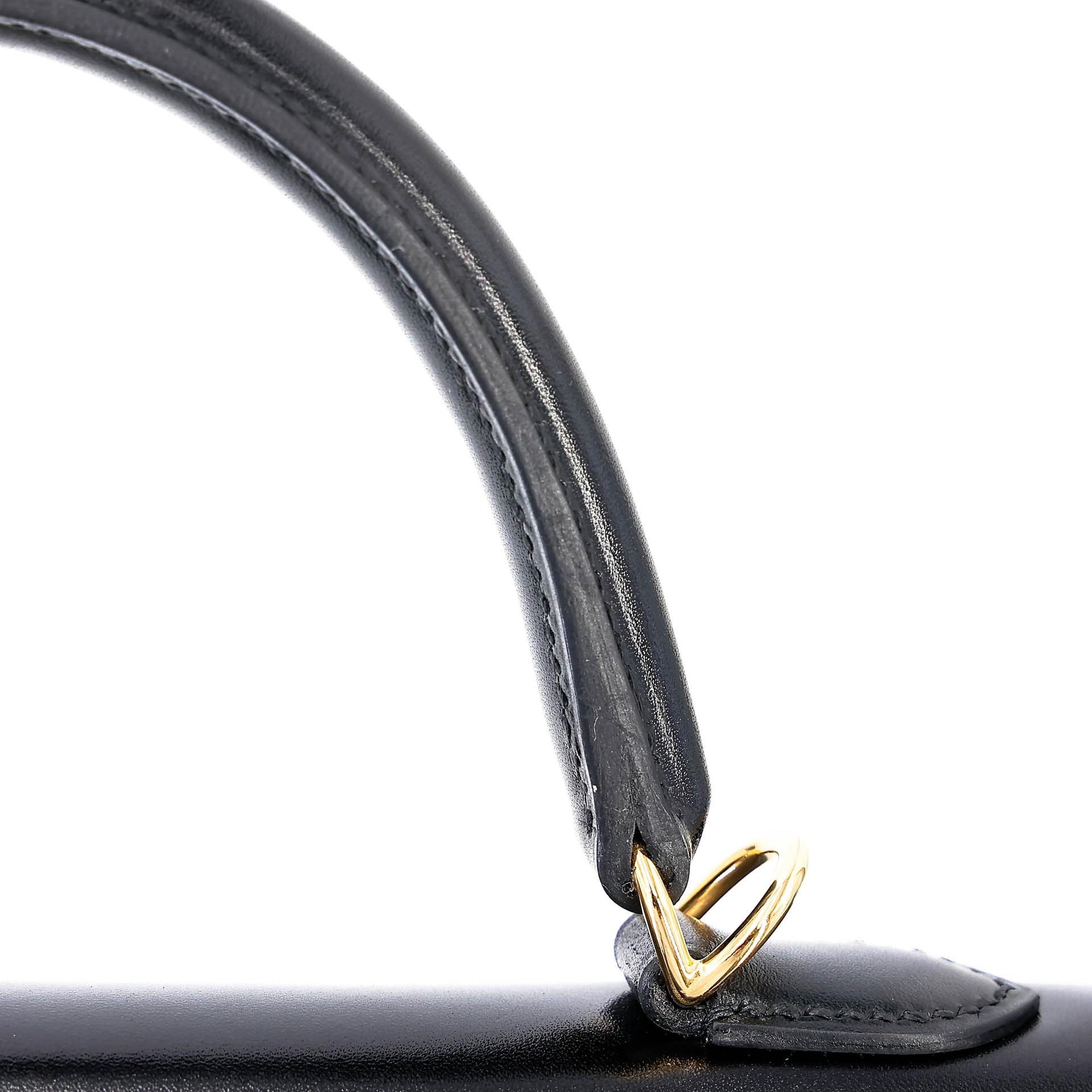 ランク NS 未使用品 HERMÈS エルメス ケリー25 セリエ ブラック (89) ボックスカーフ ゴールド金具 C刻印 (2018) - 17
