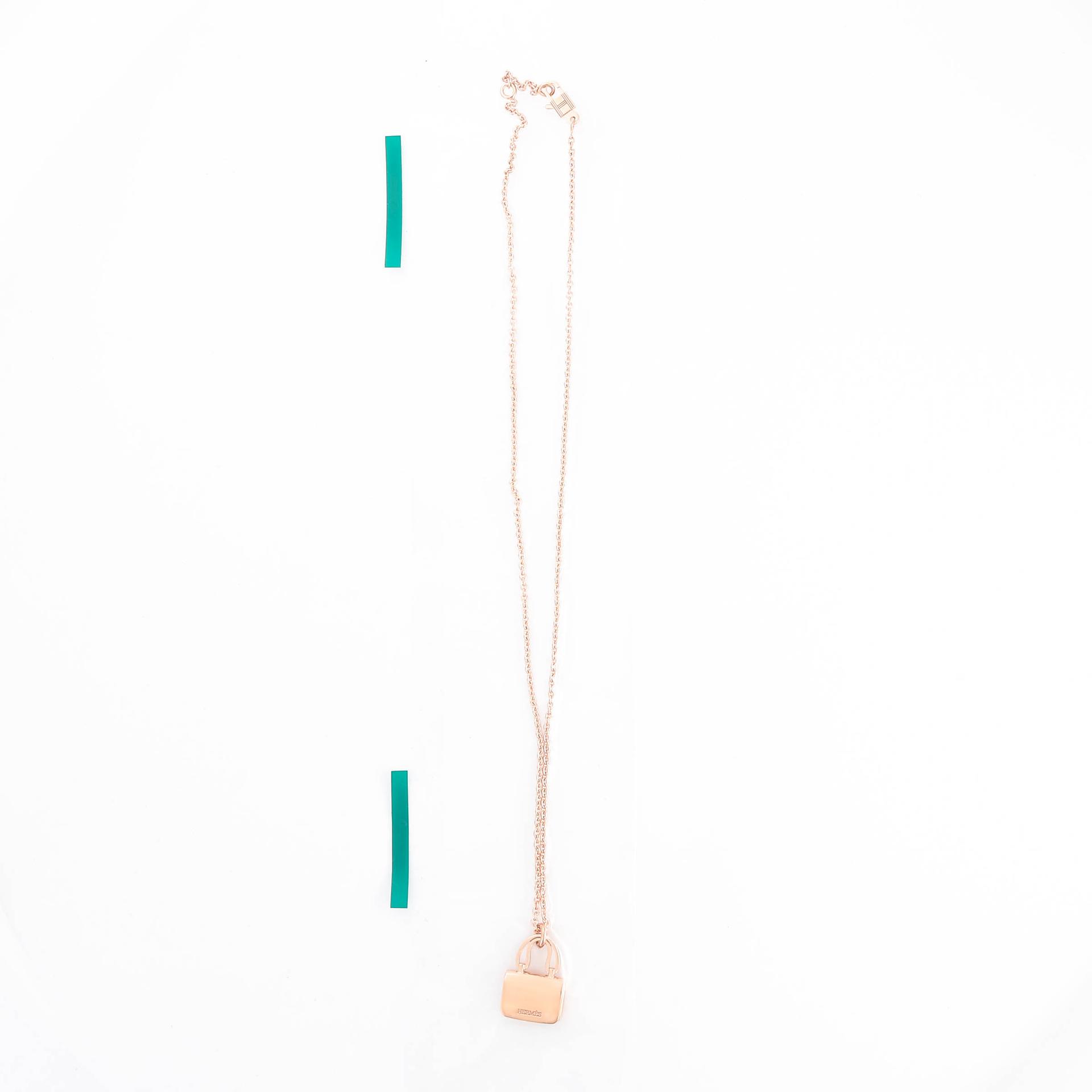 Brand New ( Rank N ) HERMÈS Amulettes Constance pendant Rose Gold Diamond 18K Rose Gold - 5
