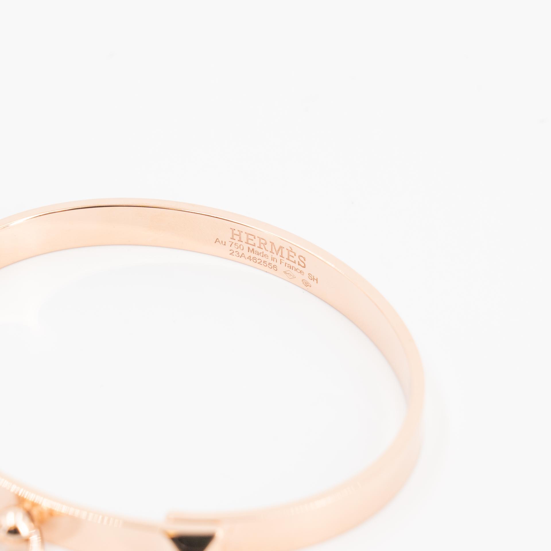 Brand New ( Rank N ) HERMÈS Collier de chien bracelet SH Rose Gold 18K Rose Gold - 5