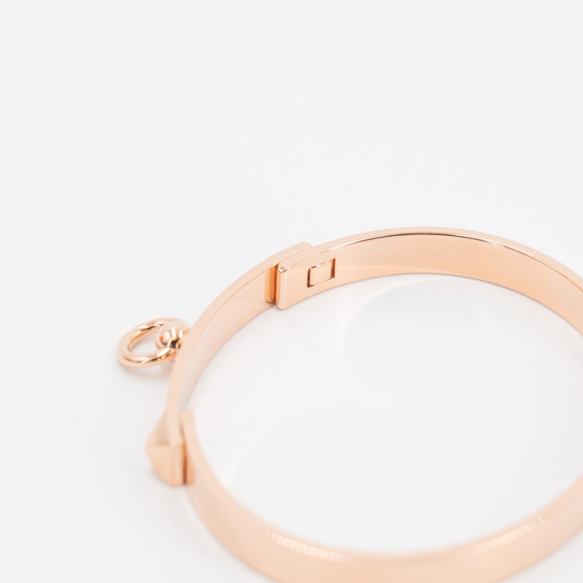 Brand New ( Rank N ) HERMÈS Collier de chien bracelet SH Rose Gold 18K Rose Gold - 7