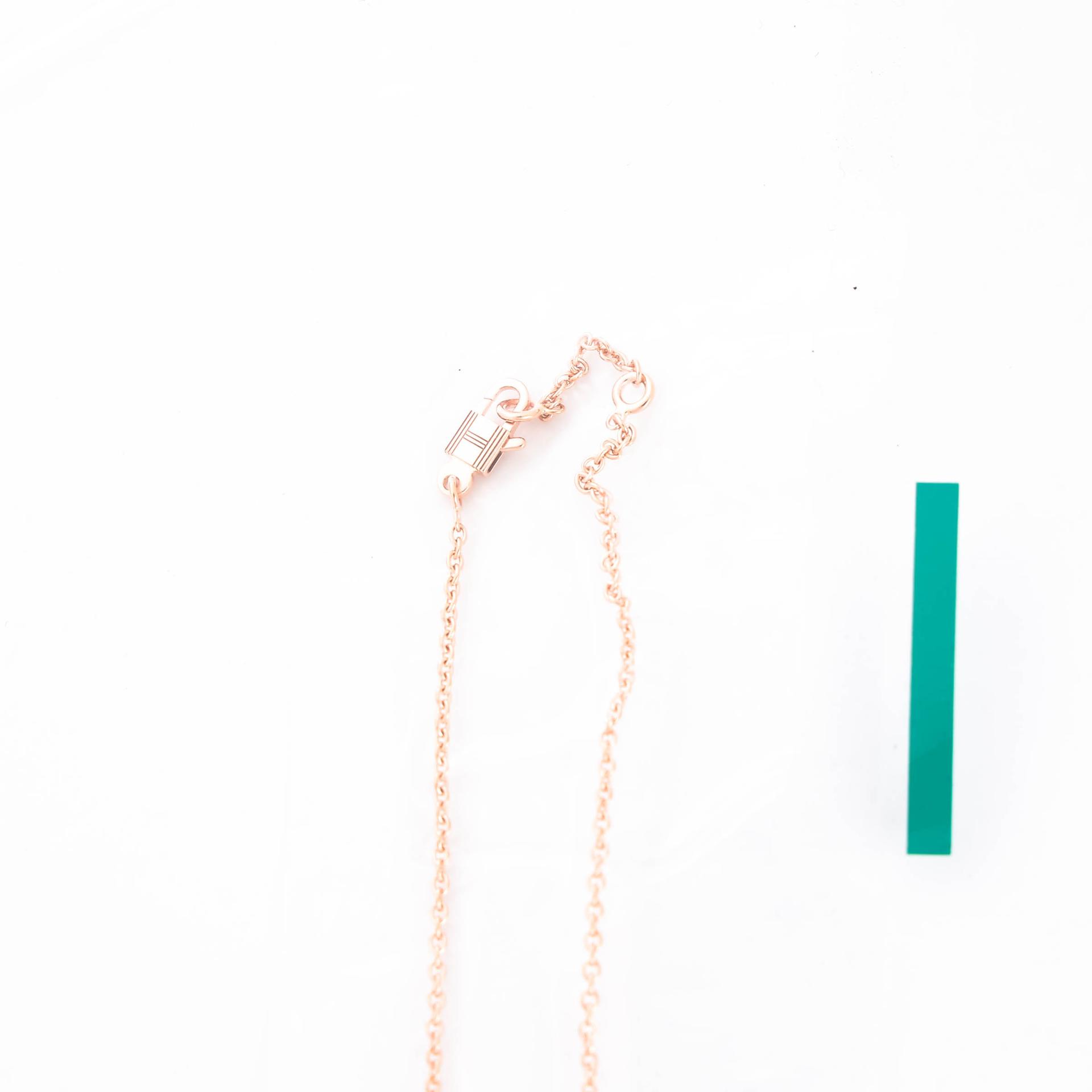 Brand New ( Rank N ) HERMÈS Amulettes Constance pendant Rose Gold Diamond 18K Rose Gold - 4