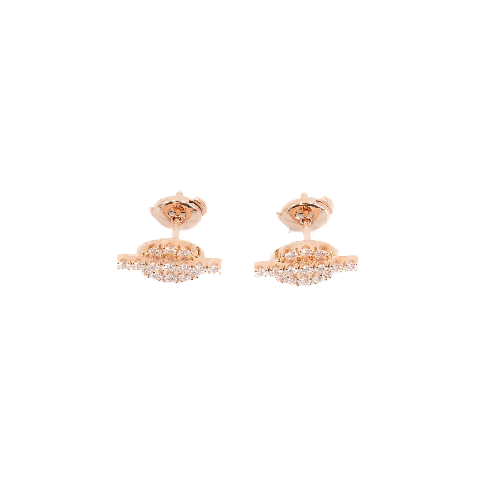 Finesse earrings Rose Gold