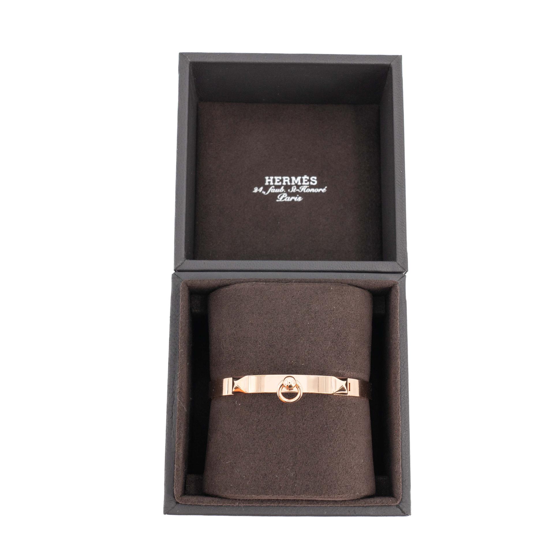 Brand New ( Rank N ) HERMÈS Collier de chien bracelet SH Rose Gold 18K Rose Gold - 3