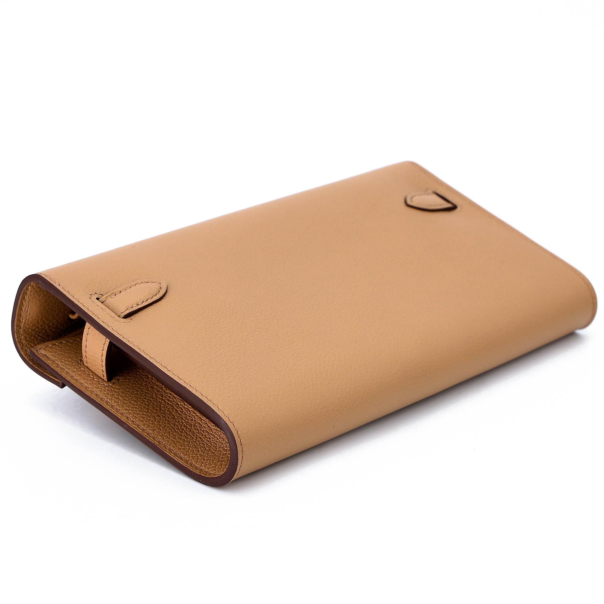 Brand New ( Rank N ) HERMÈS Kelly To Go Wallet Biscuit (4B) Evercolor K (2025) - 7