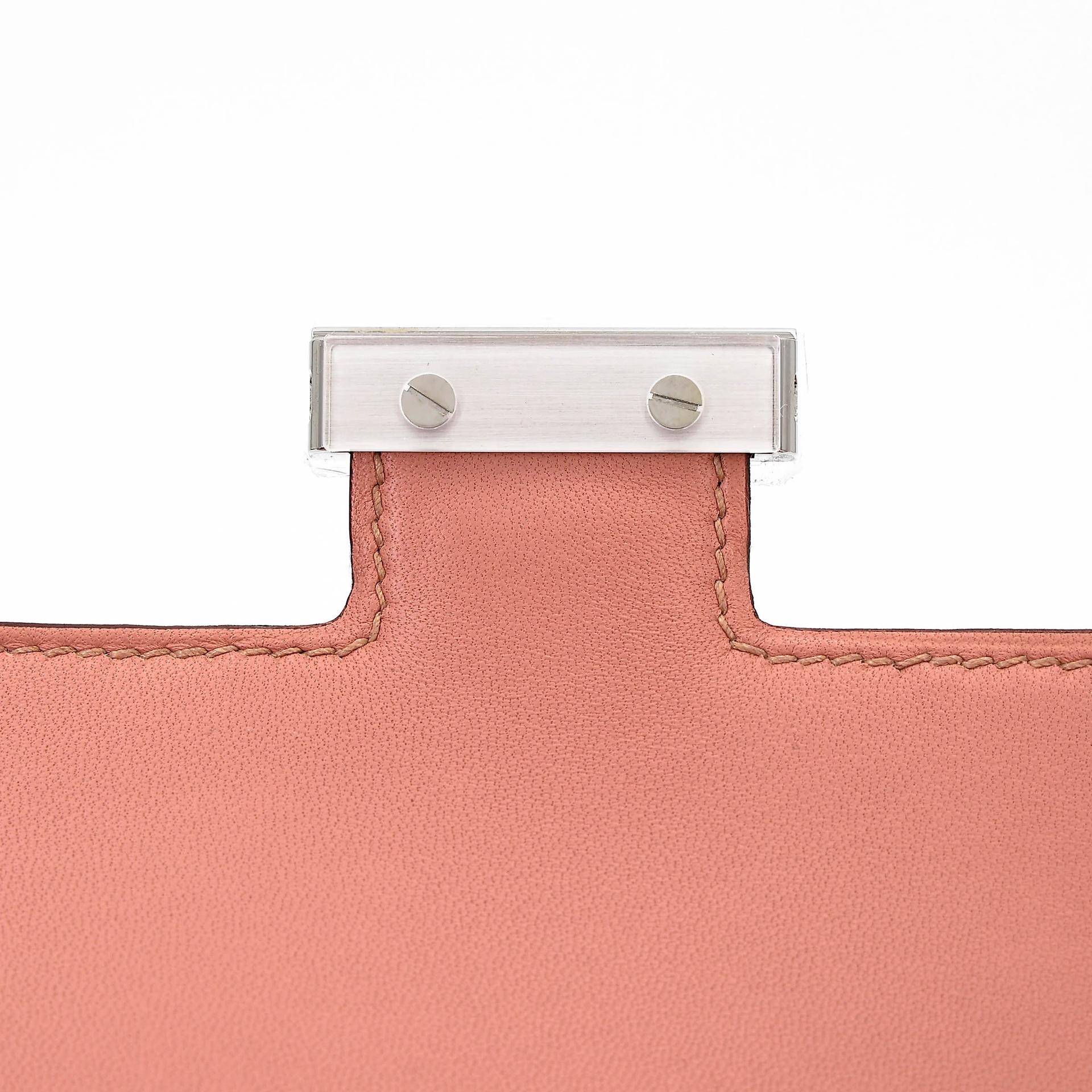 ランク NS 未使用品 HERMÈS エルメス コンスタンス3 ミニ テリキュート (94) オーストリッチ シルバー金具 W刻印 (2024) - 10