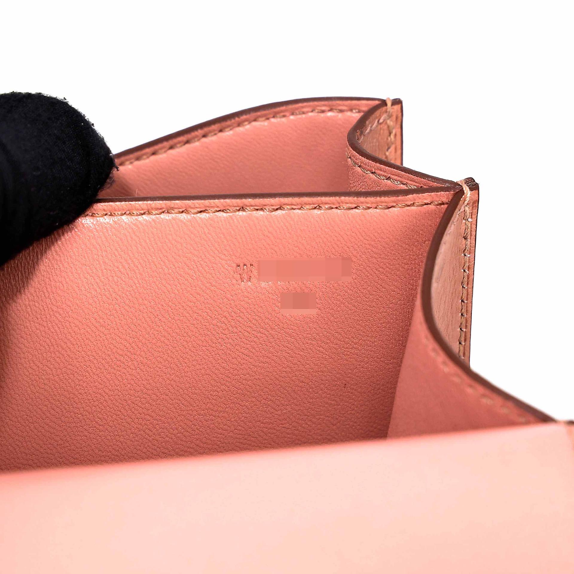 ランク NS 未使用品 HERMÈS エルメス コンスタンス3 ミニ テリキュート (94) オーストリッチ シルバー金具 W刻印 (2024) - 13