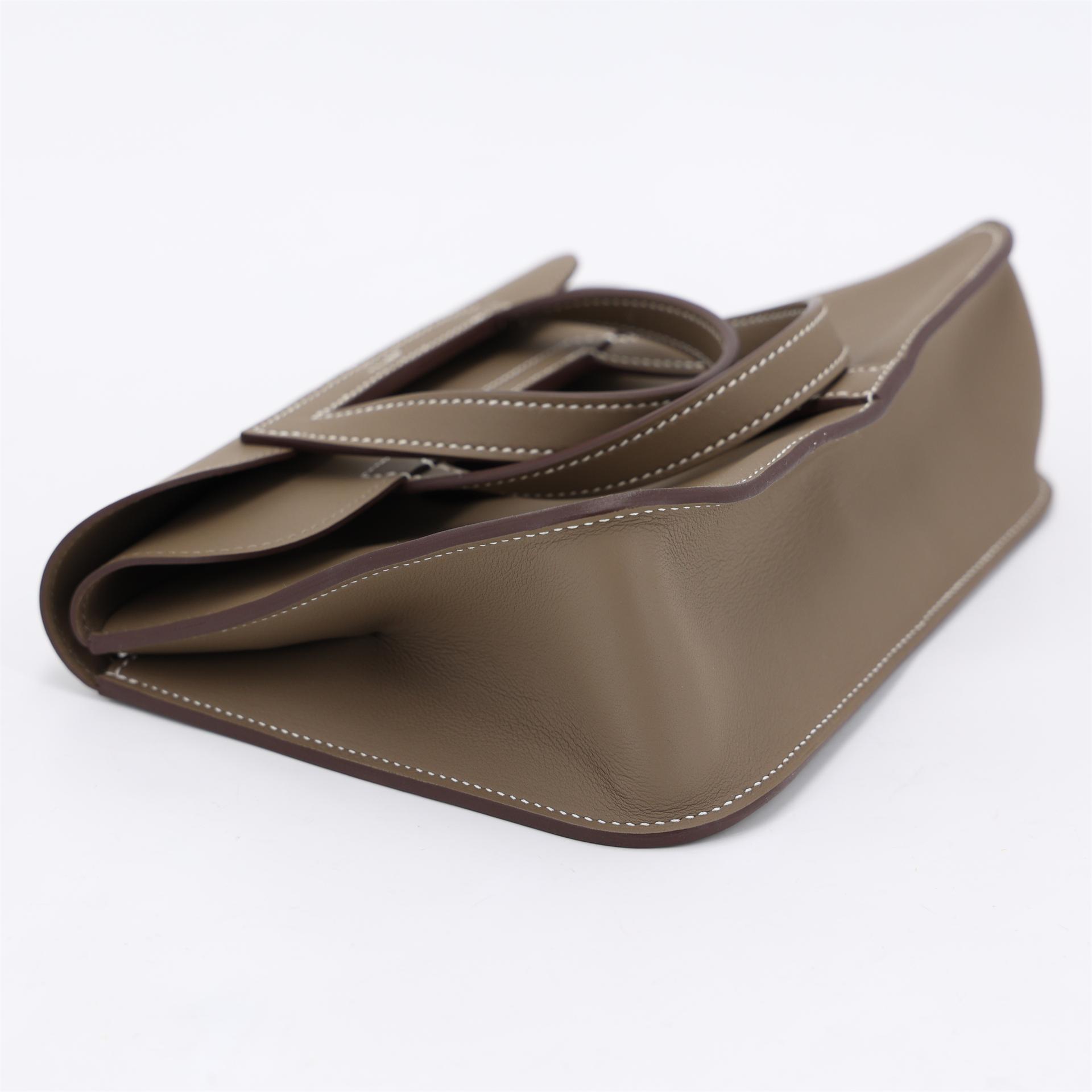 ランク N 新品 HERMÈS エルメス アルザンミニ エトゥープ (18) スイフト シルバー金具 K刻印 (2025) - 4