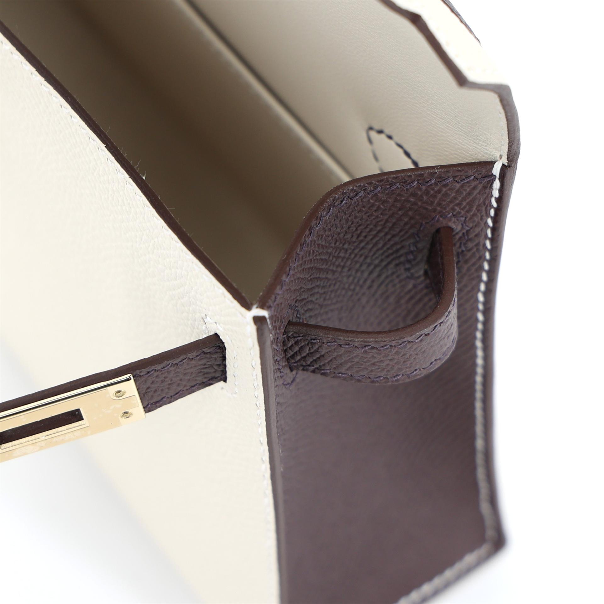 ランク N 新品 HERMÈS エルメス スペシャルオーダー ミニケリー2 ルージュセリエ (0G) クレ (10) エプソン シャンパンゴールド金具 K刻印 (2025) - 13