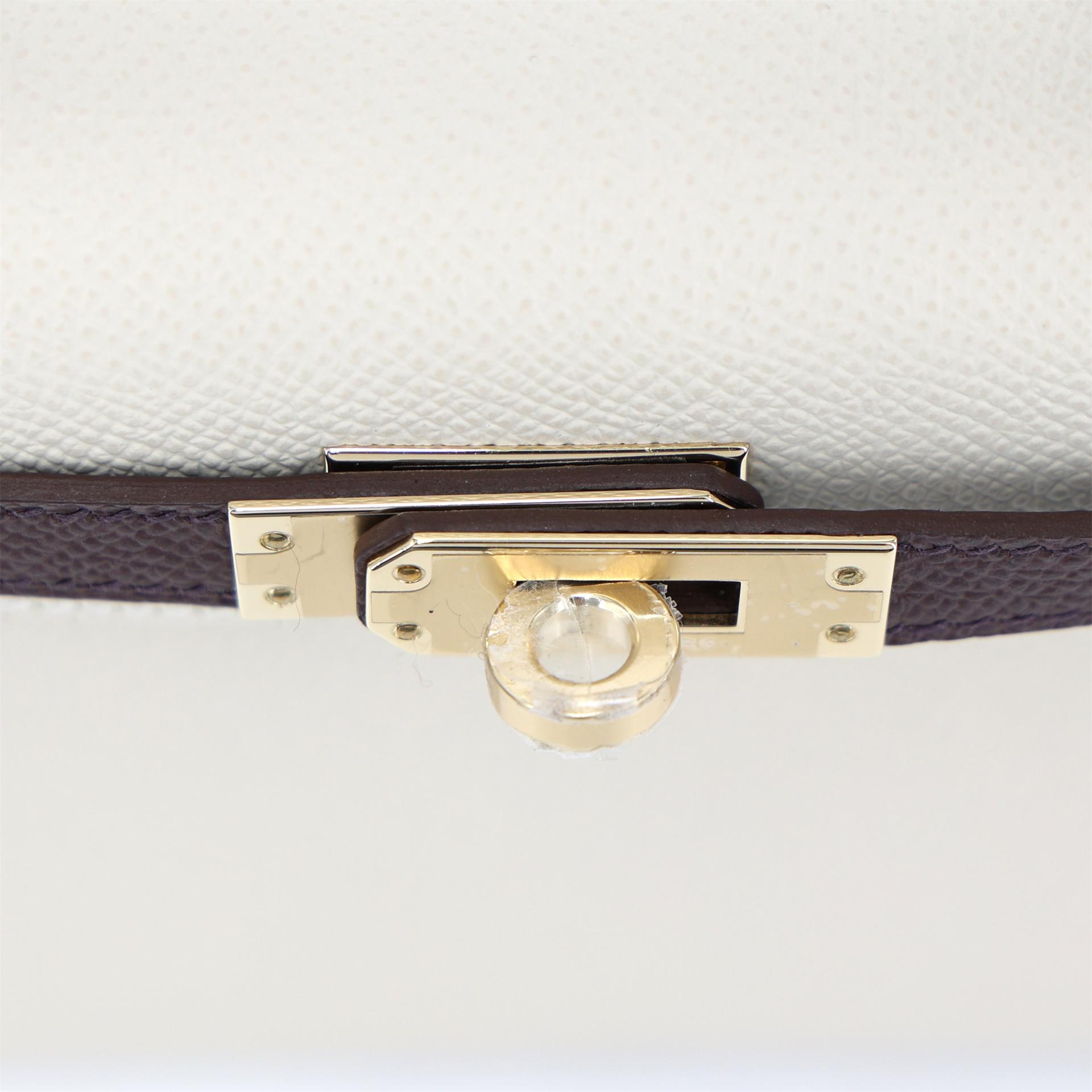 ランク N 新品 HERMÈS エルメス スペシャルオーダー ミニケリー2 ルージュセリエ (0G) クレ (10) エプソン シャンパンゴールド金具 K刻印 (2025) - 9