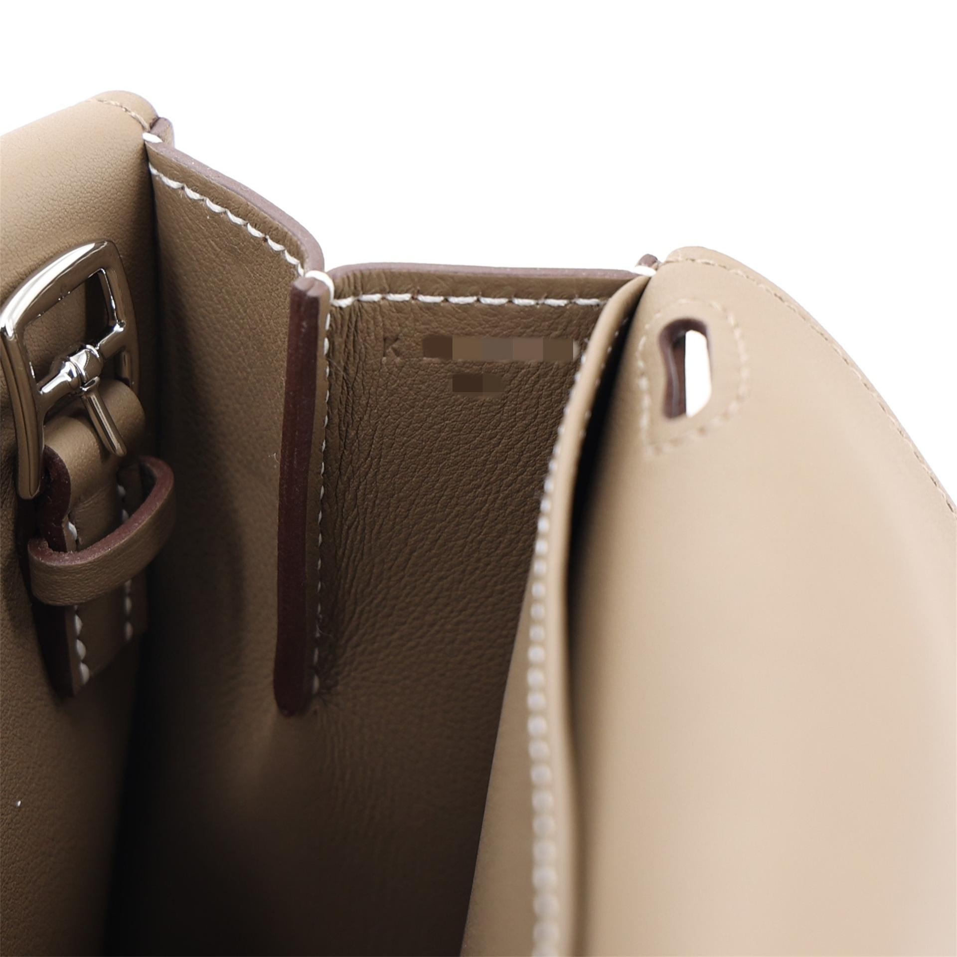 ランク N 新品 HERMÈS エルメス アルザンミニ エトゥープ (18) スイフト シルバー金具 K刻印 (2025) - 15