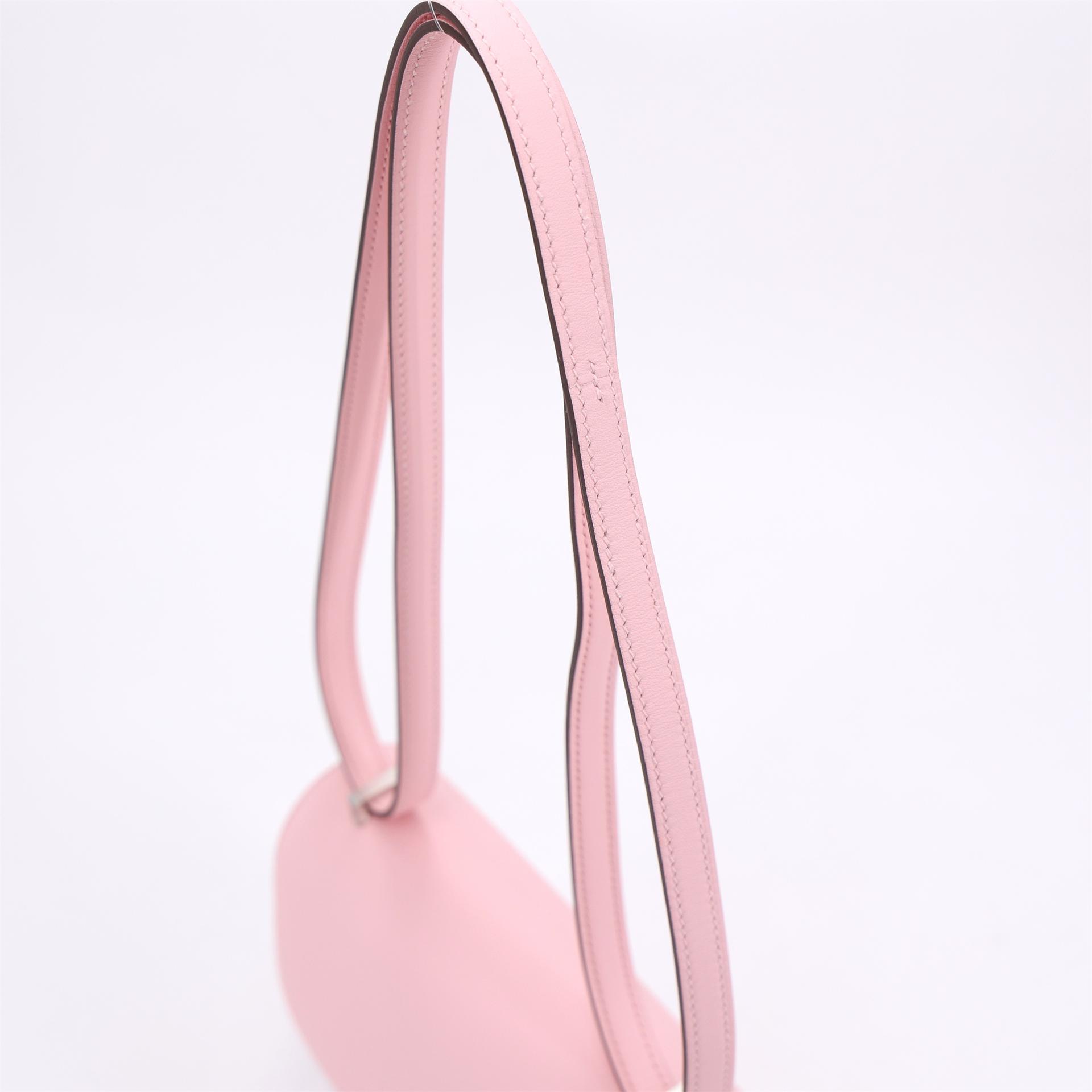 Brand New ( Rank N ) HERMÈS Constance Mini Rose Sakura (3Q) Swift Brushed Palladium K (2025) - 3