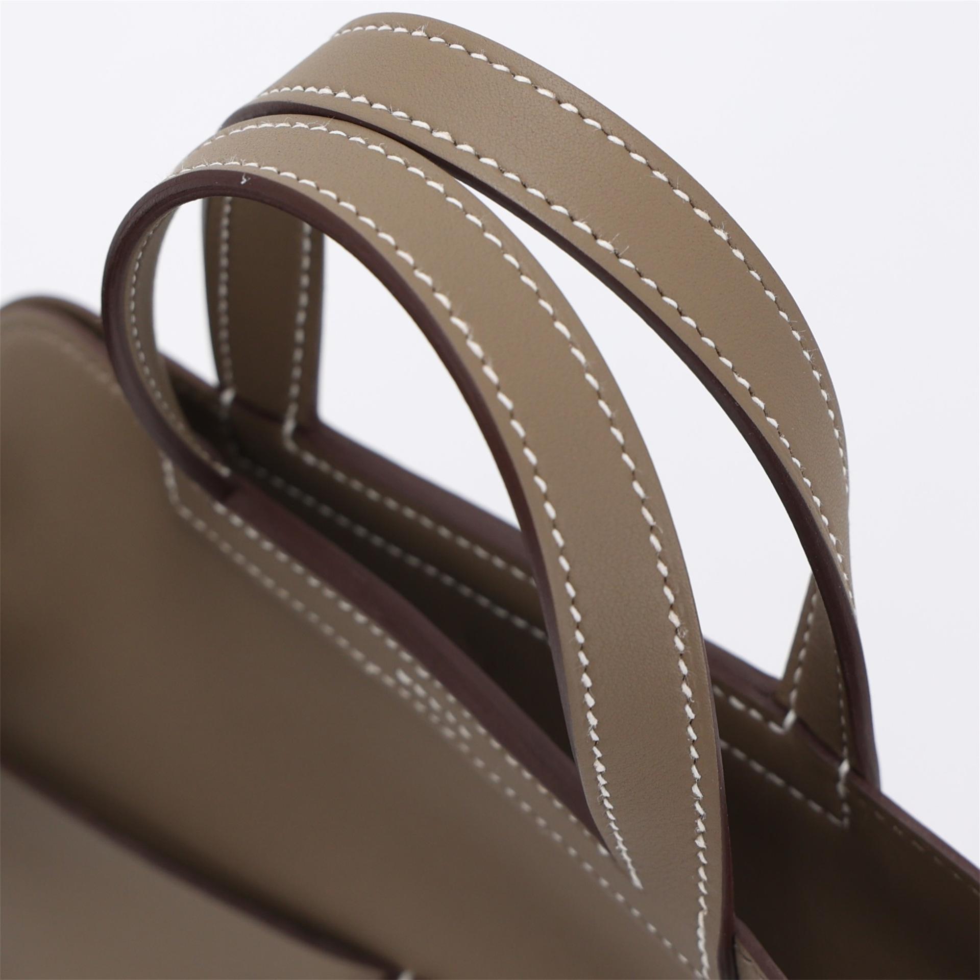 ランク N 新品 HERMÈS エルメス アルザンミニ エトゥープ (18) スイフト シルバー金具 K刻印 (2025) - 3