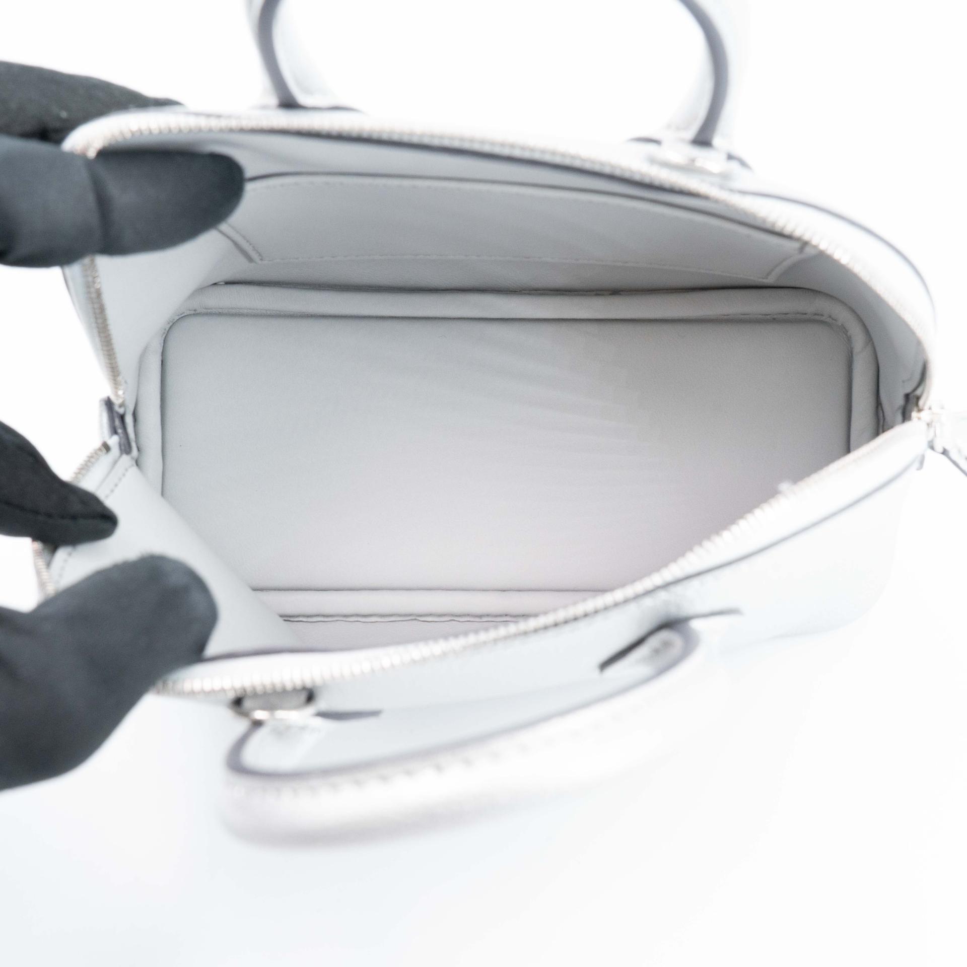 全新 HERMÈS 愛馬仕 Mini Bolide 1923 05 銀色 Argent Chamkilight山羊皮 銀扣 K刻 2025年 - 11