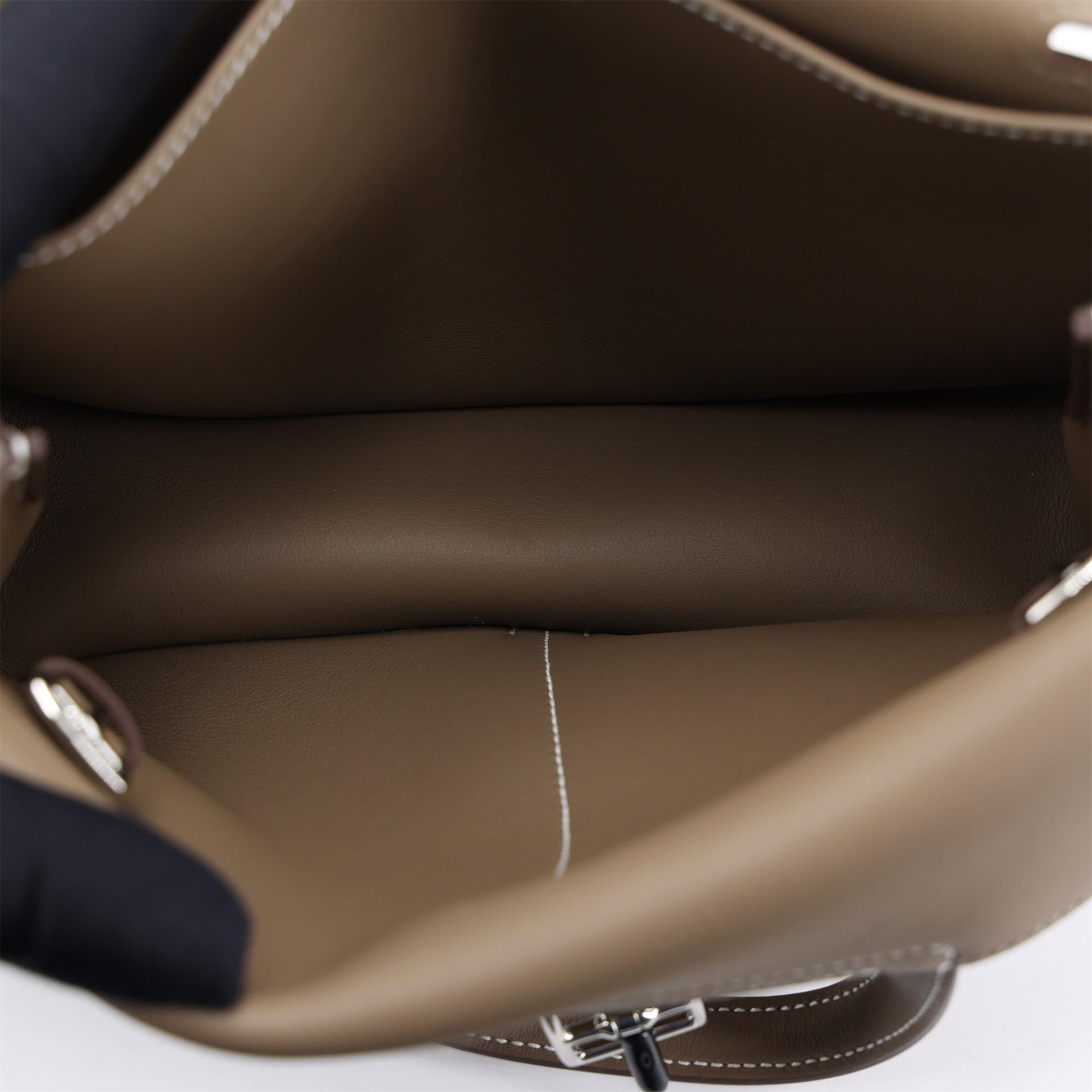 ランク N 新品 HERMÈS エルメス アルザンミニ エトゥープ (18) スイフト シルバー金具 K刻印 (2025) - 14