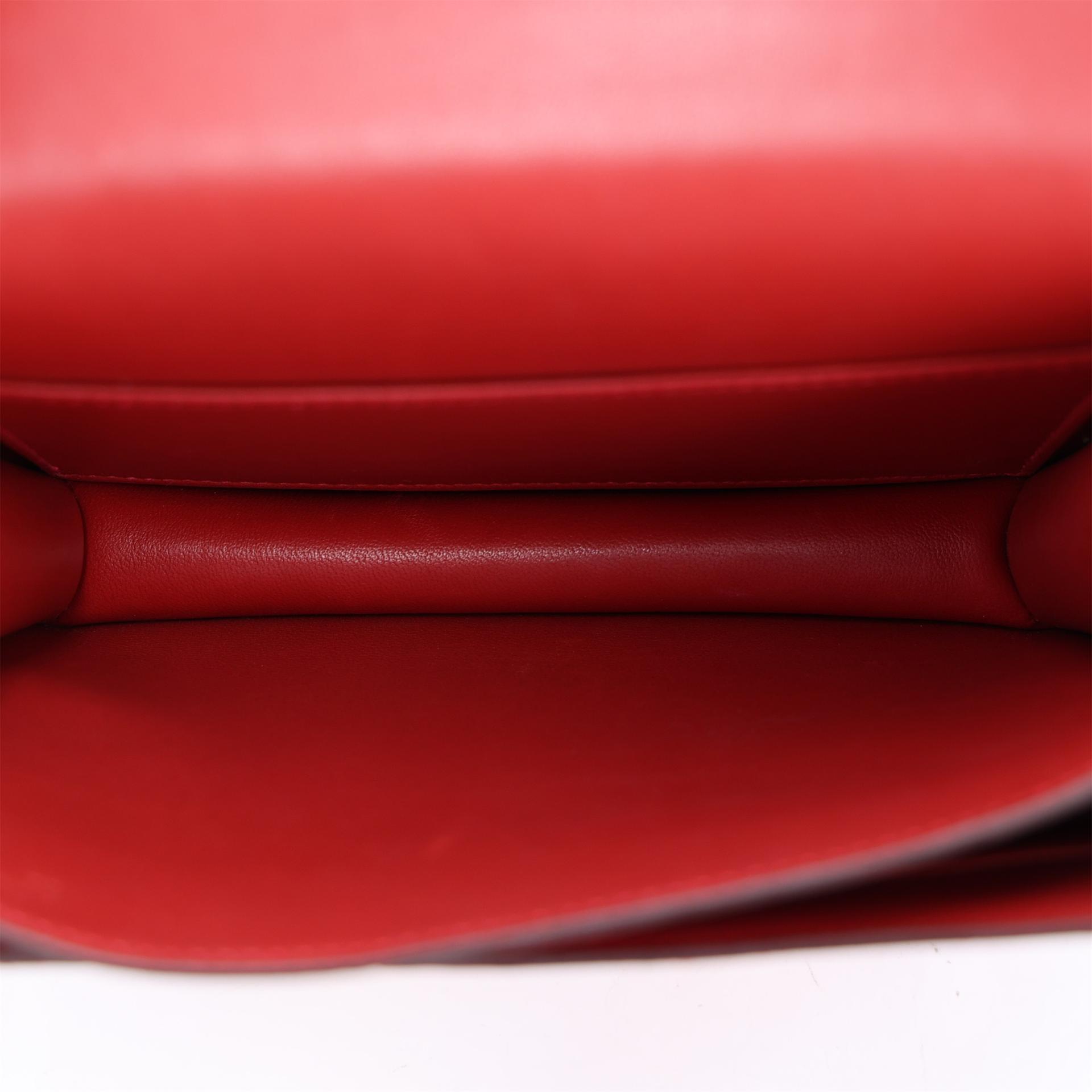 Very Good ( Rank A) HERMÈS Constance Mini Rouge Vif (53) Ostrich Gold hardware A (2017) - 12