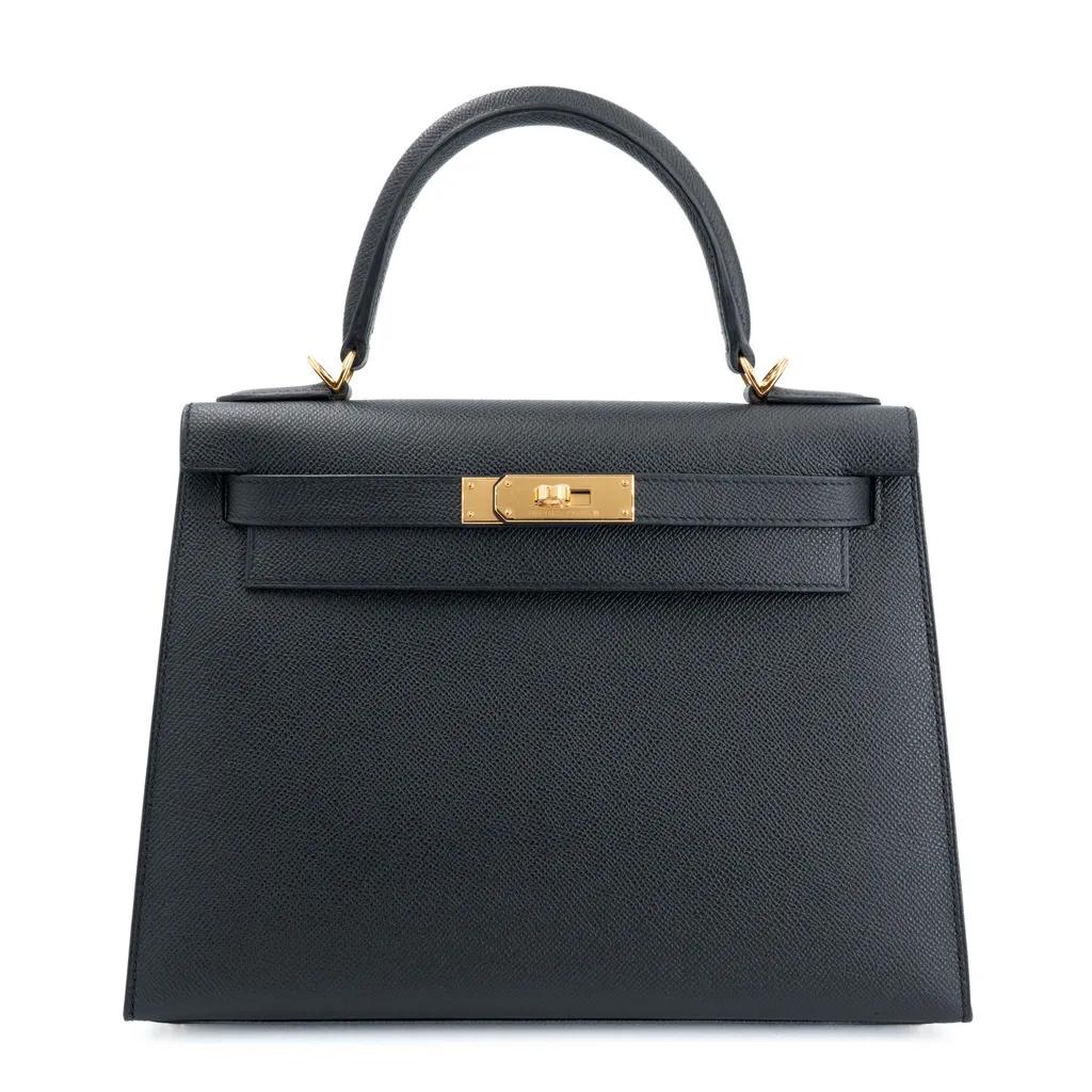 Kelly 28 Sellier Noir (89)