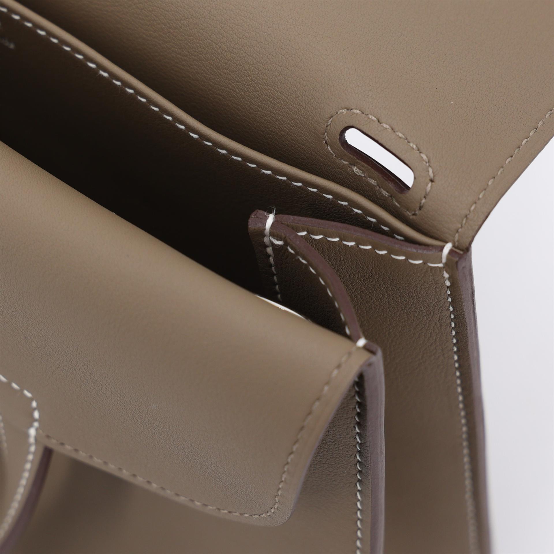 ランク N 新品 HERMÈS エルメス アルザンミニ エトゥープ (18) スイフト シルバー金具 K刻印 (2025) - 13