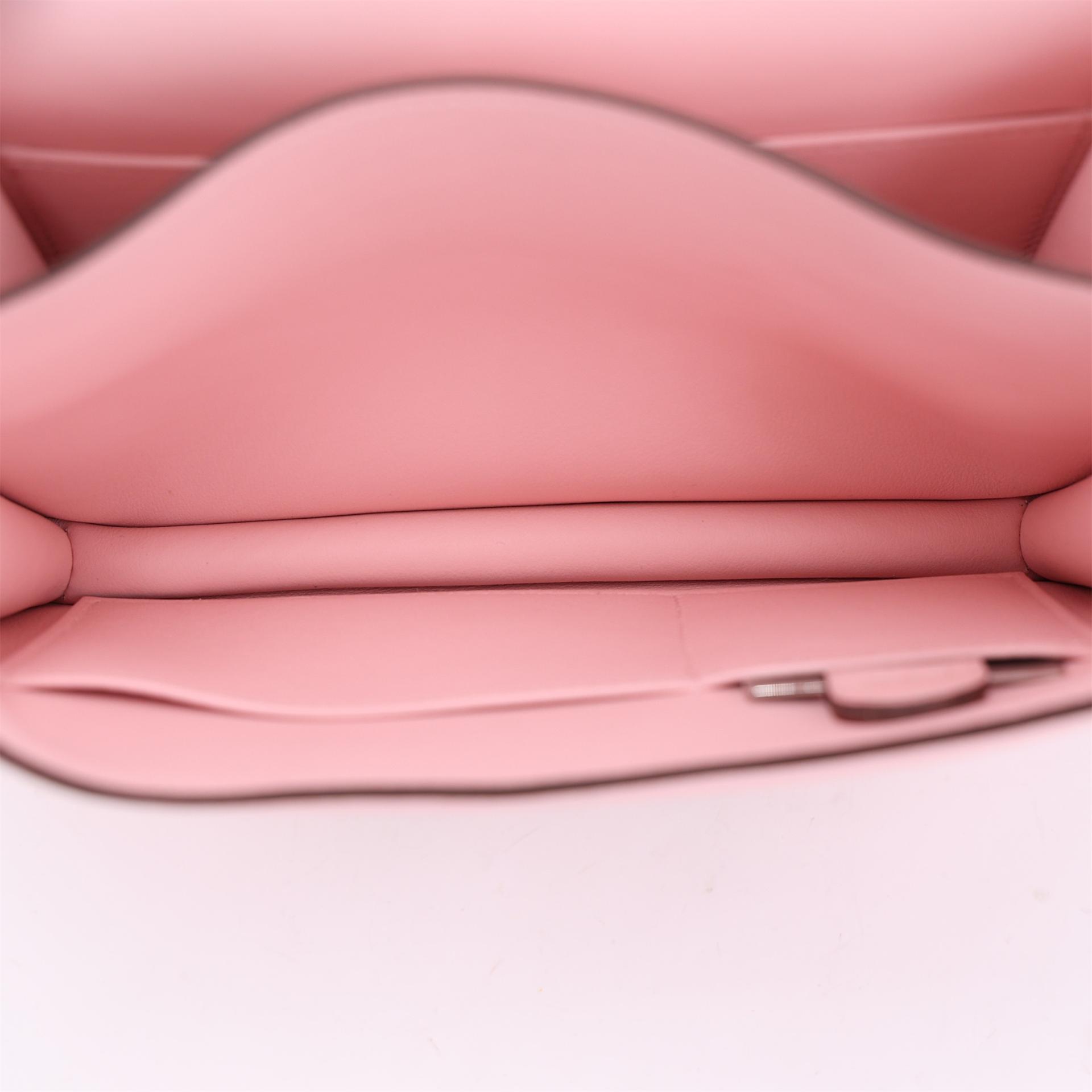 Brand New ( Rank N ) HERMÈS Constance Mini Rose Sakura (3Q) Swift Brushed Palladium K (2025) - 13