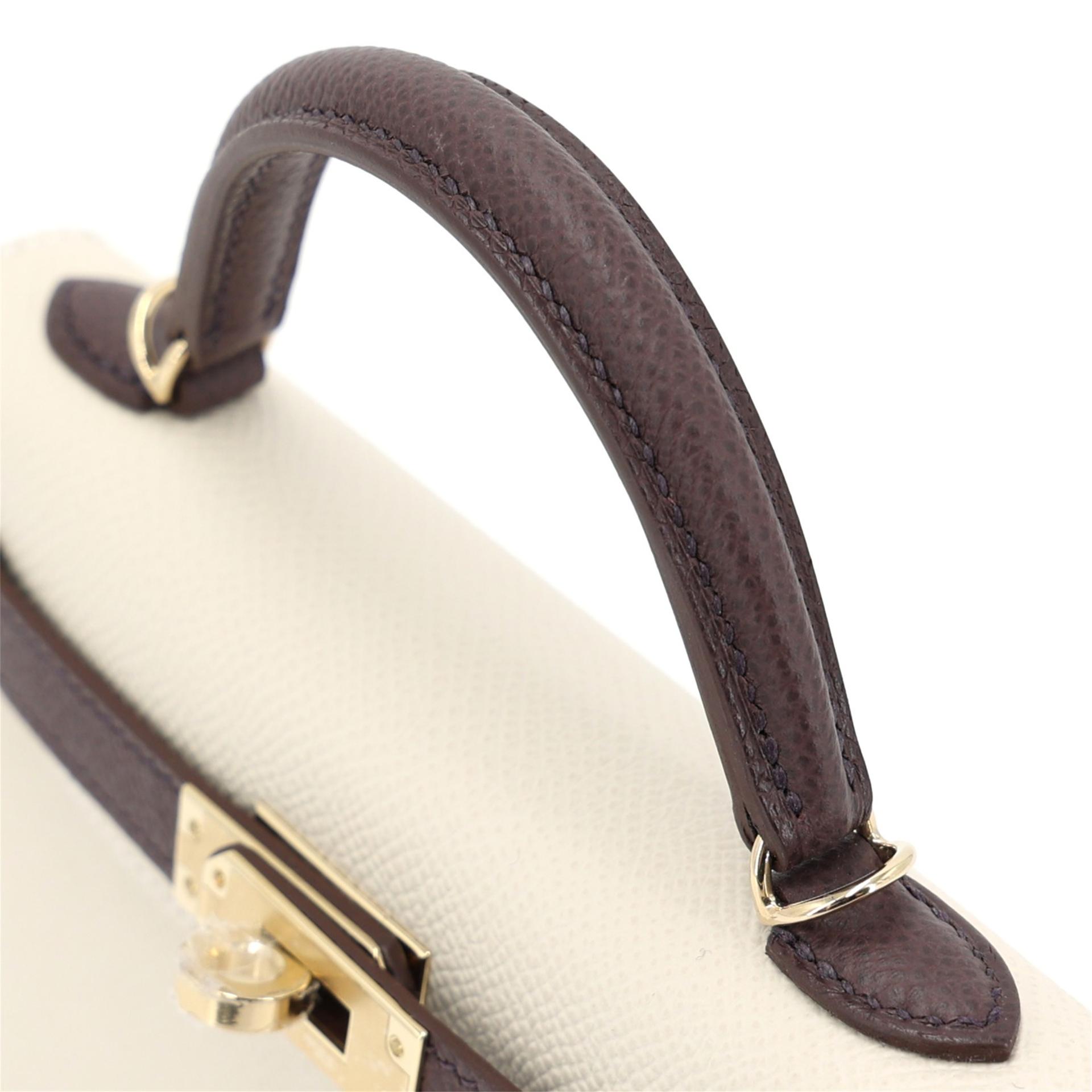 ランク N 新品 HERMÈS エルメス スペシャルオーダー ミニケリー2 ルージュセリエ (0G) クレ (10) エプソン シャンパンゴールド金具 K刻印 (2025) - 3