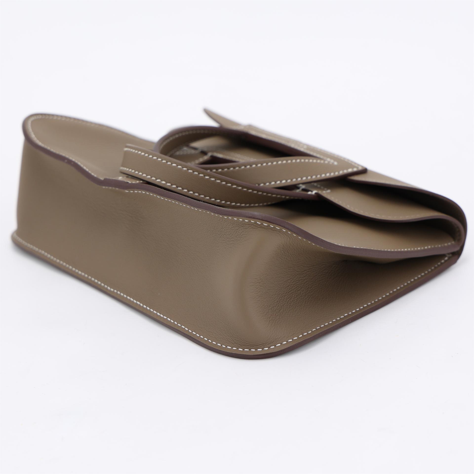 ランク N 新品 HERMÈS エルメス アルザンミニ エトゥープ (18) スイフト シルバー金具 K刻印 (2025) - 5