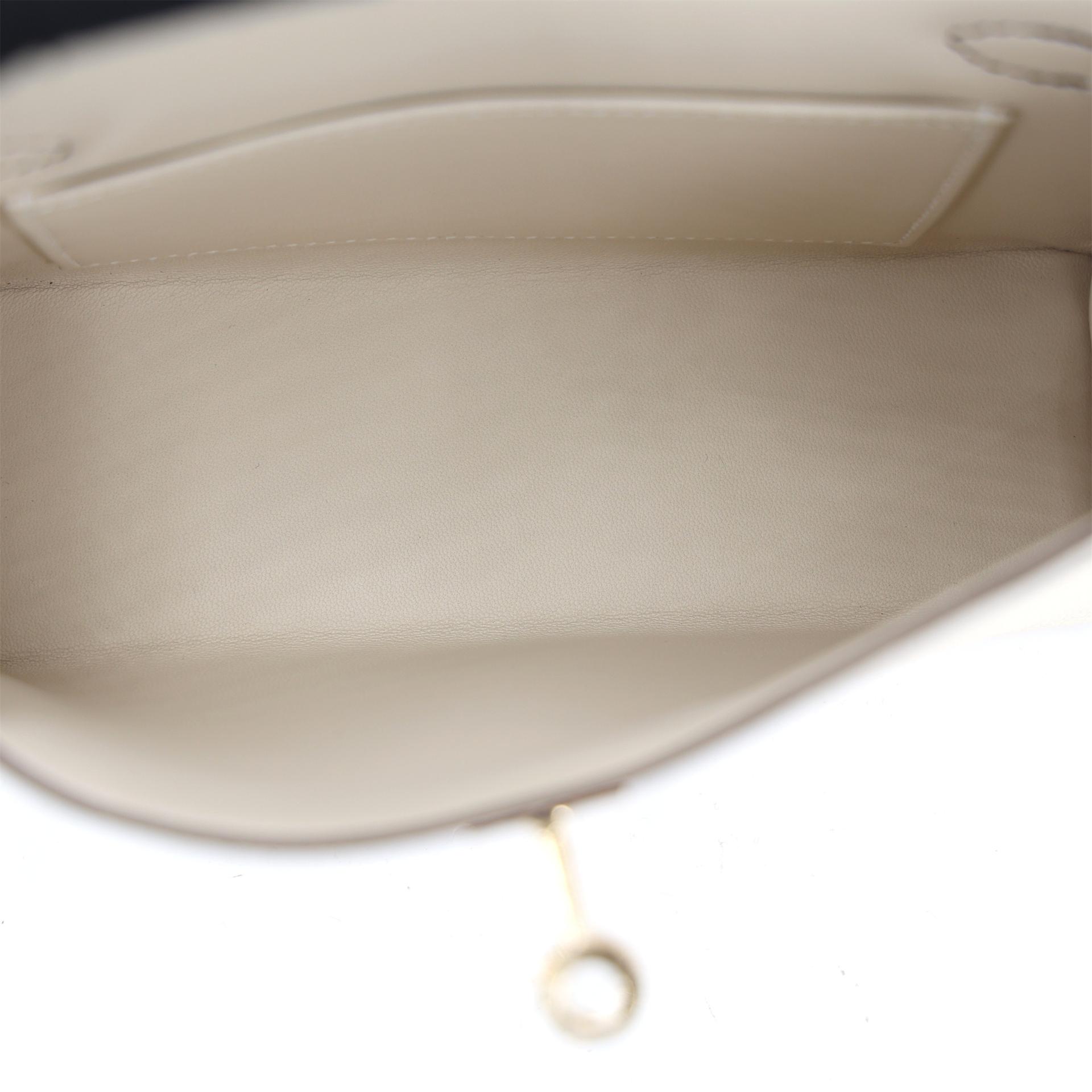 ランク N 新品 HERMÈS エルメス スペシャルオーダー ミニケリー2 ルージュセリエ (0G) クレ (10) エプソン シャンパンゴールド金具 K刻印 (2025) - 11